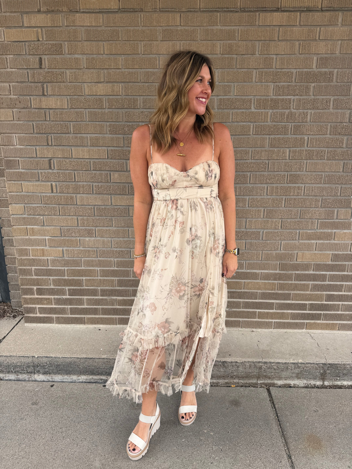 Romantic Fall Floral Dress