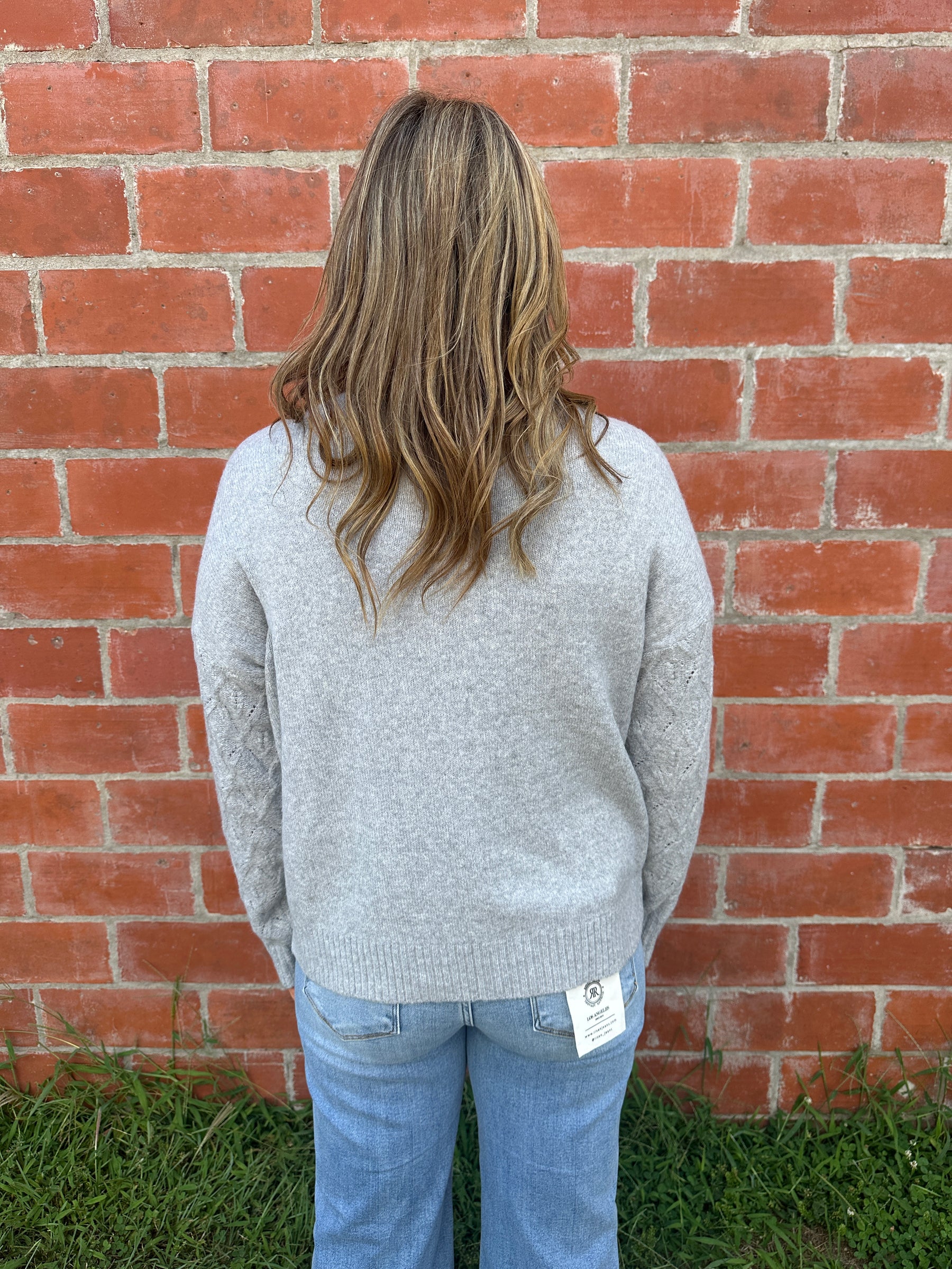 Heather Grey Knit Sweater
