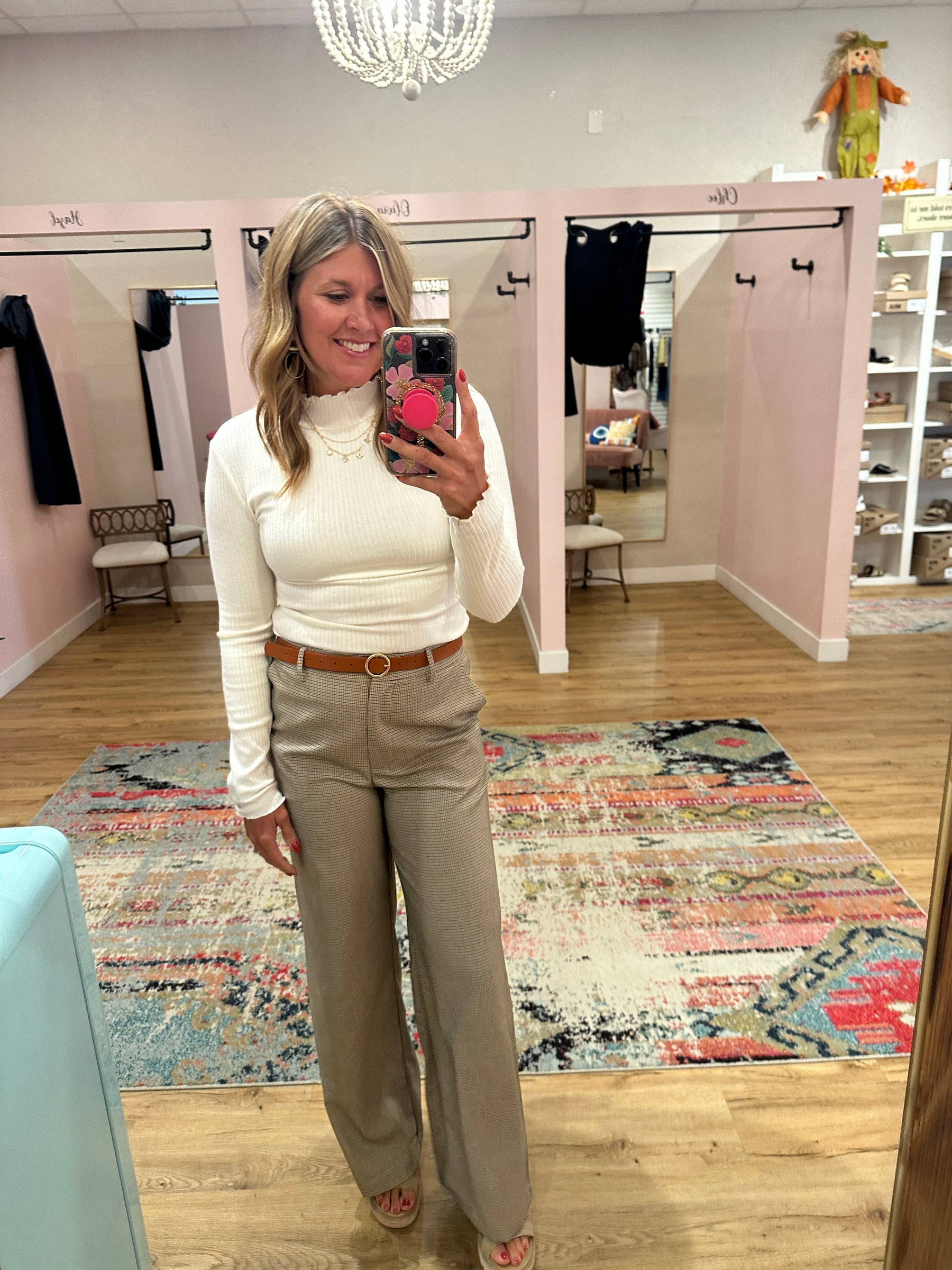 It Girl Ribbed Top - Ivory