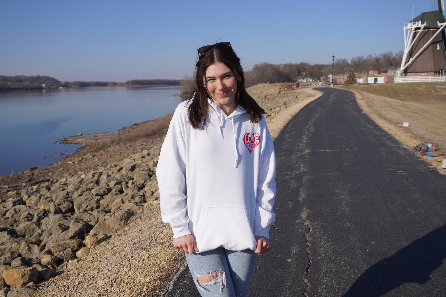 Love Yourself Hoodie - White