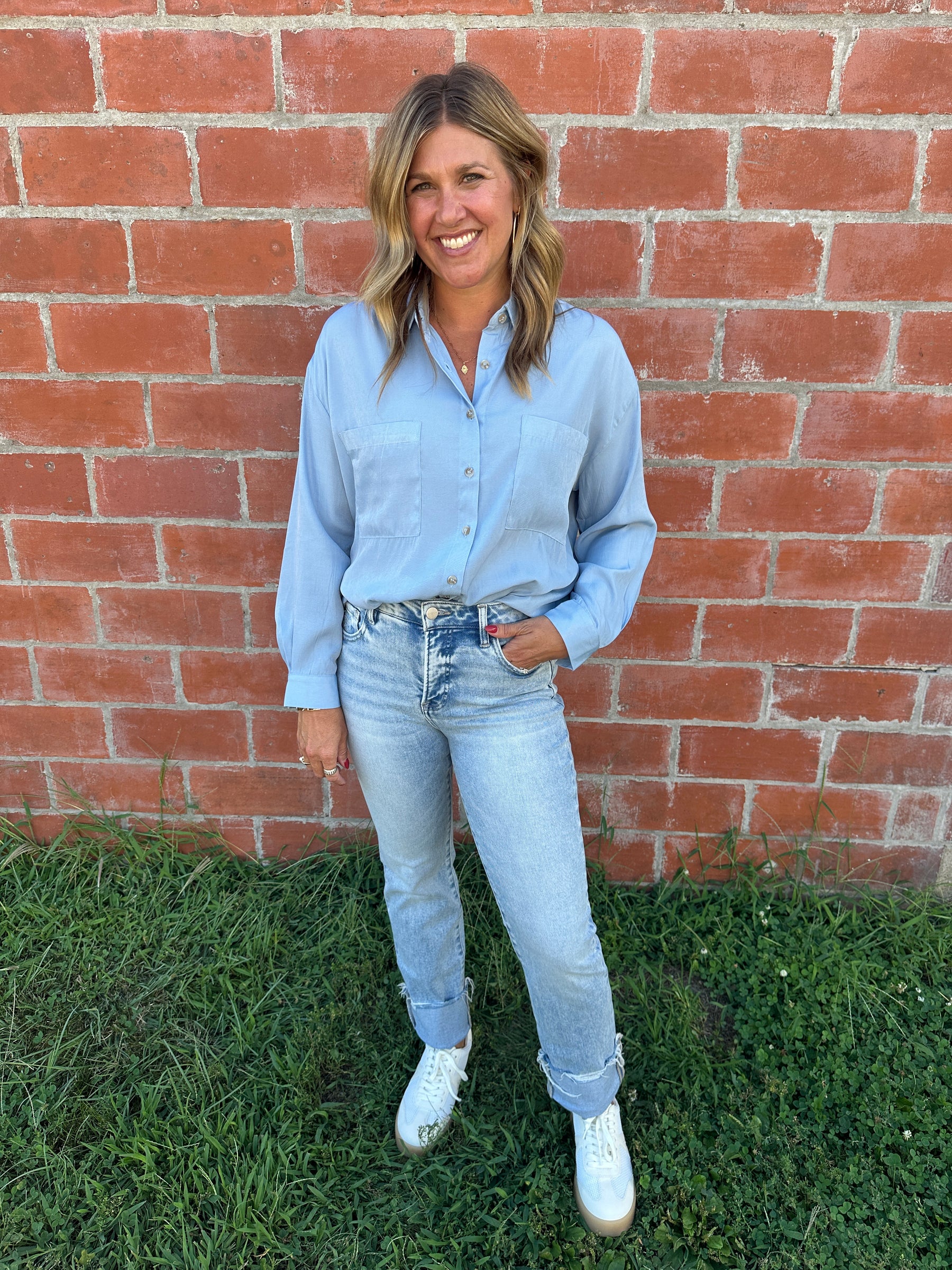 Chambray Button Up