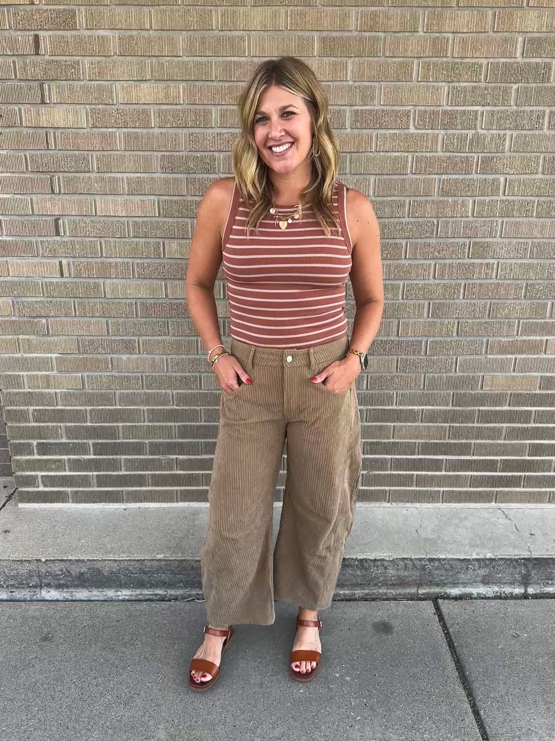 Corduroy Barrel Jeans