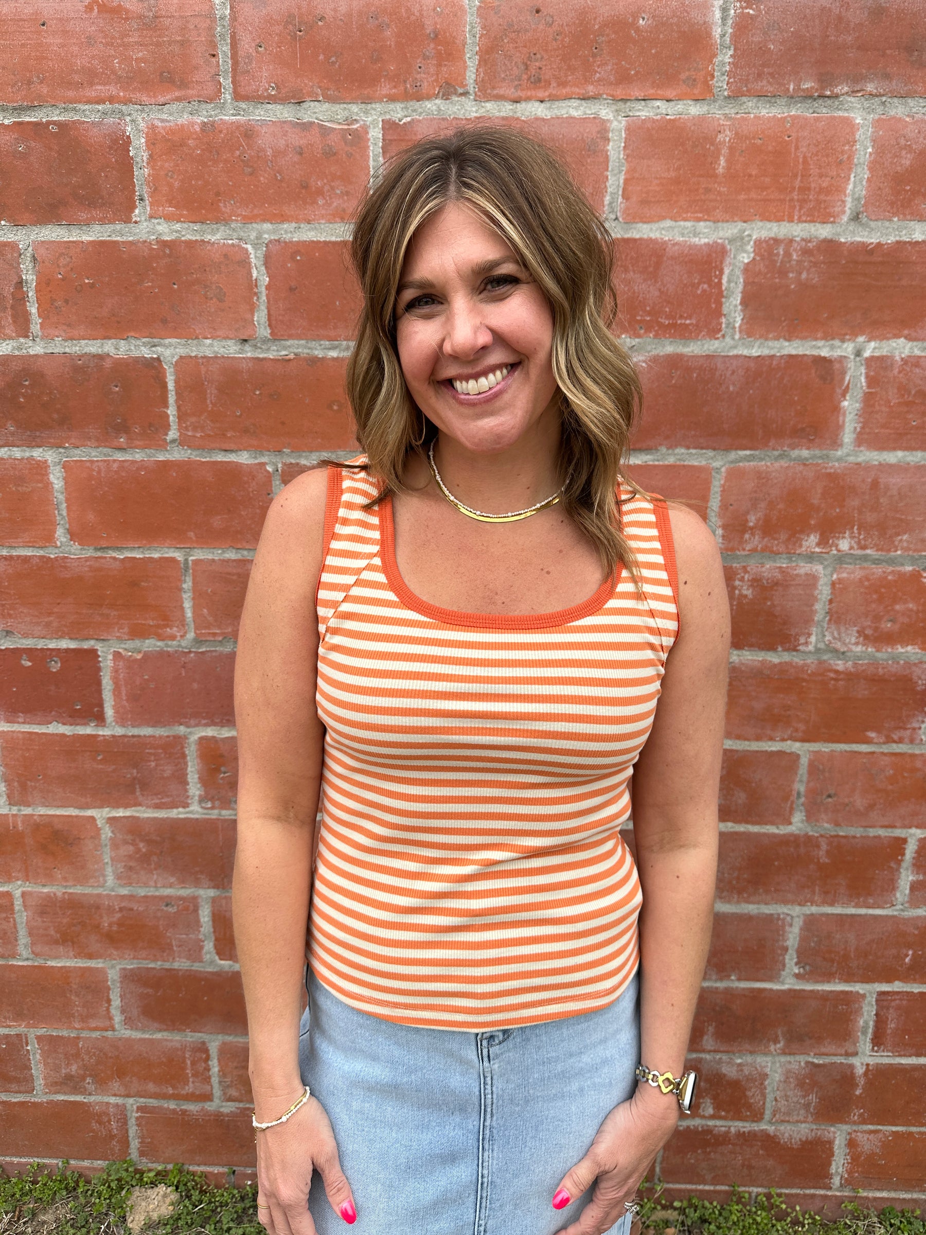 Stripe Orange Tank