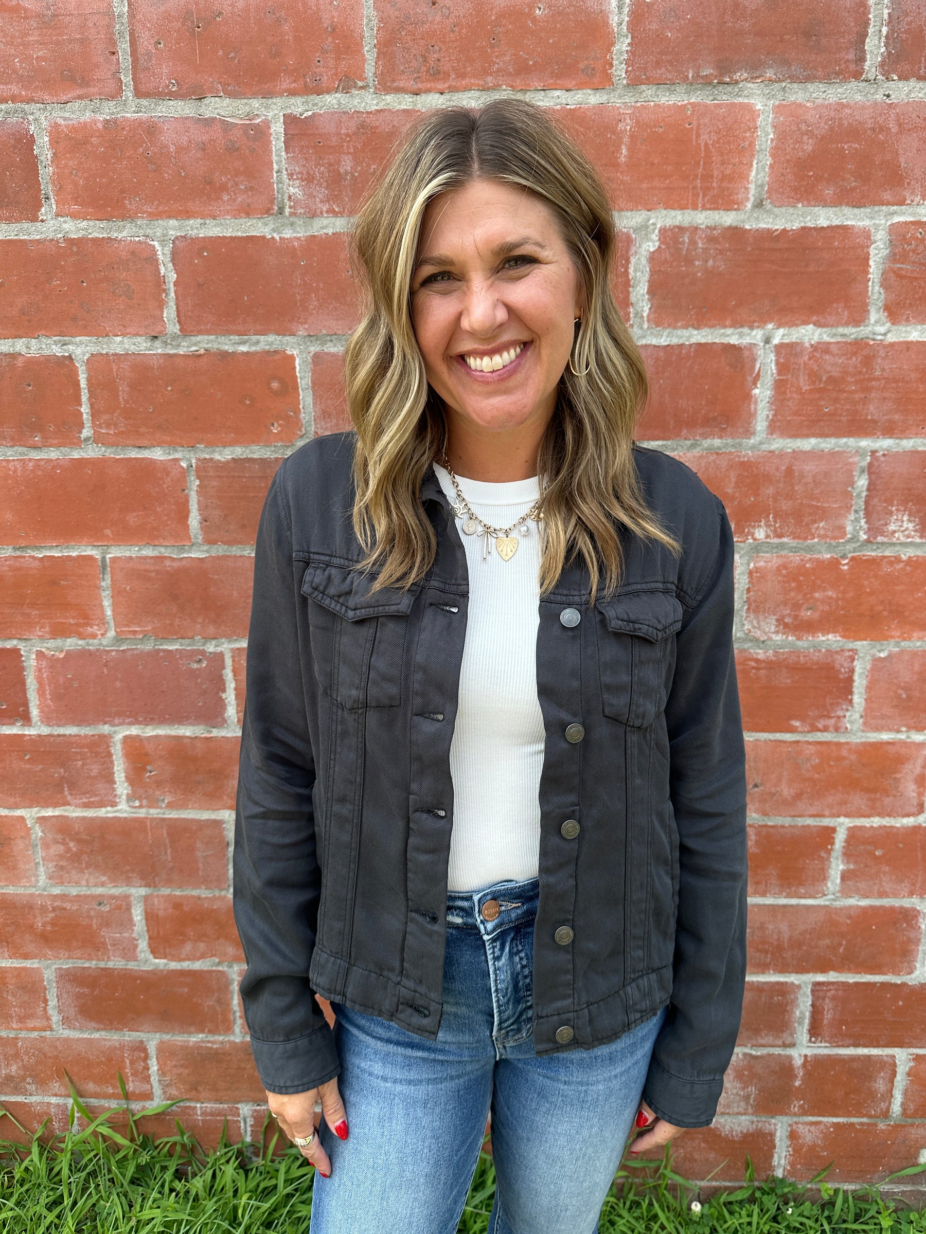 Jackie Jacket - Black Shadow