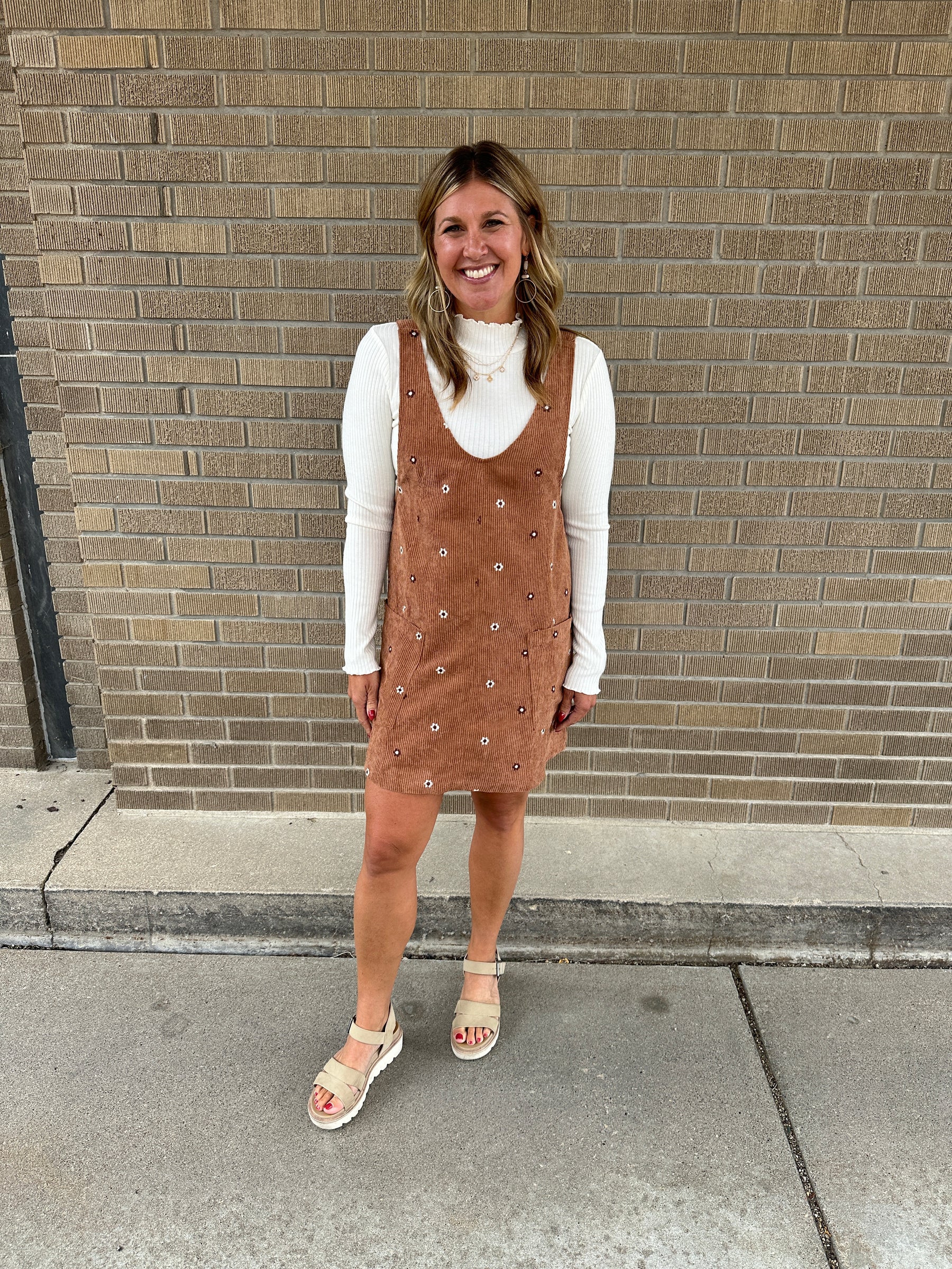 Floral Corduroy Jumper