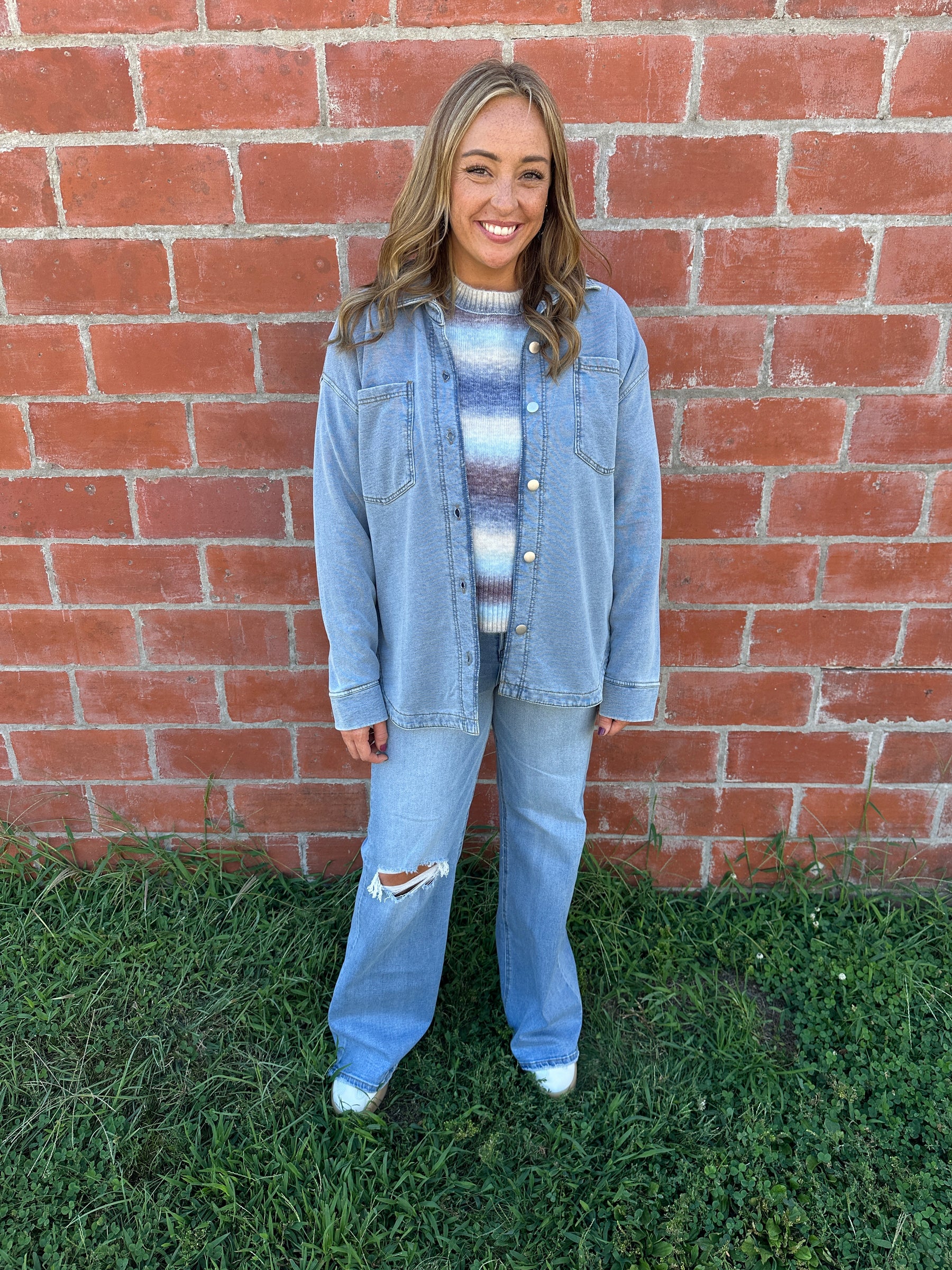 Oversized Chambray Shacket