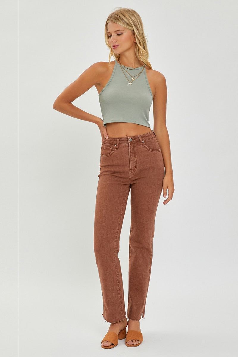 Espresso Denim with Tummy Control