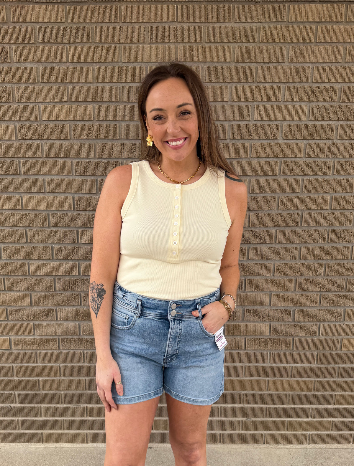 Elowen Tank - Buttercream