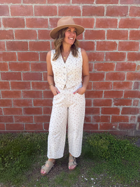 Floral Barrel Jeans