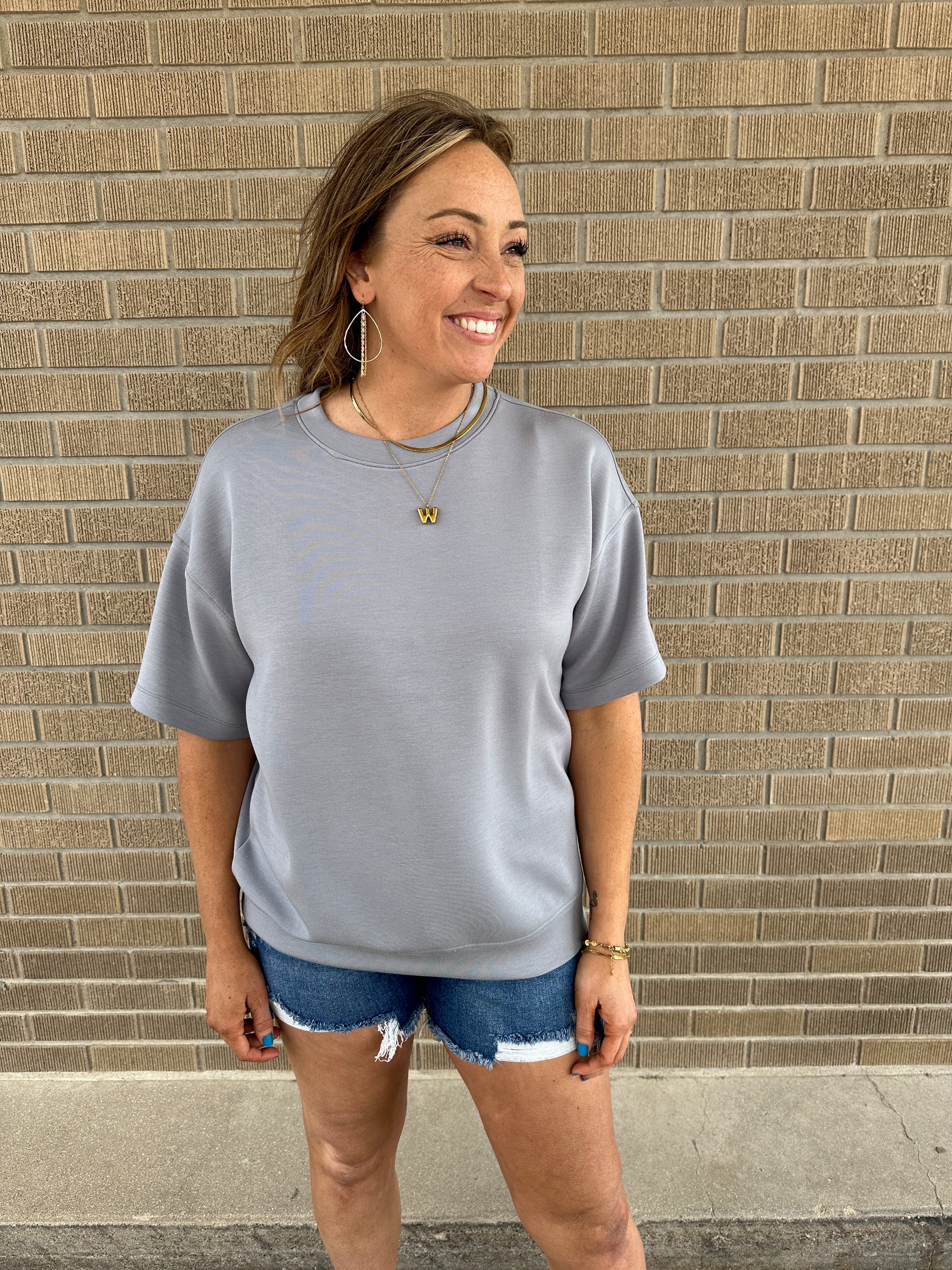 Buttery Soft Modal Tee - Grey