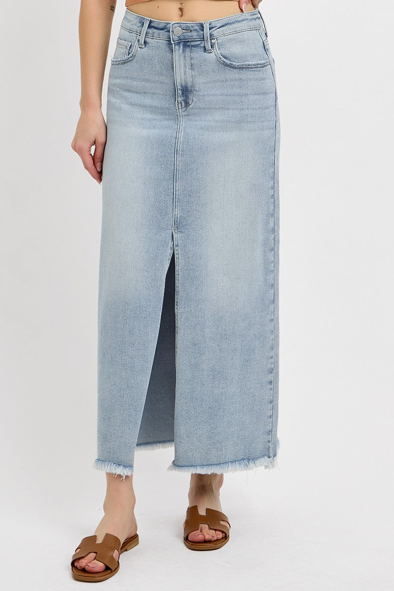 Denim Maxi Skirt
