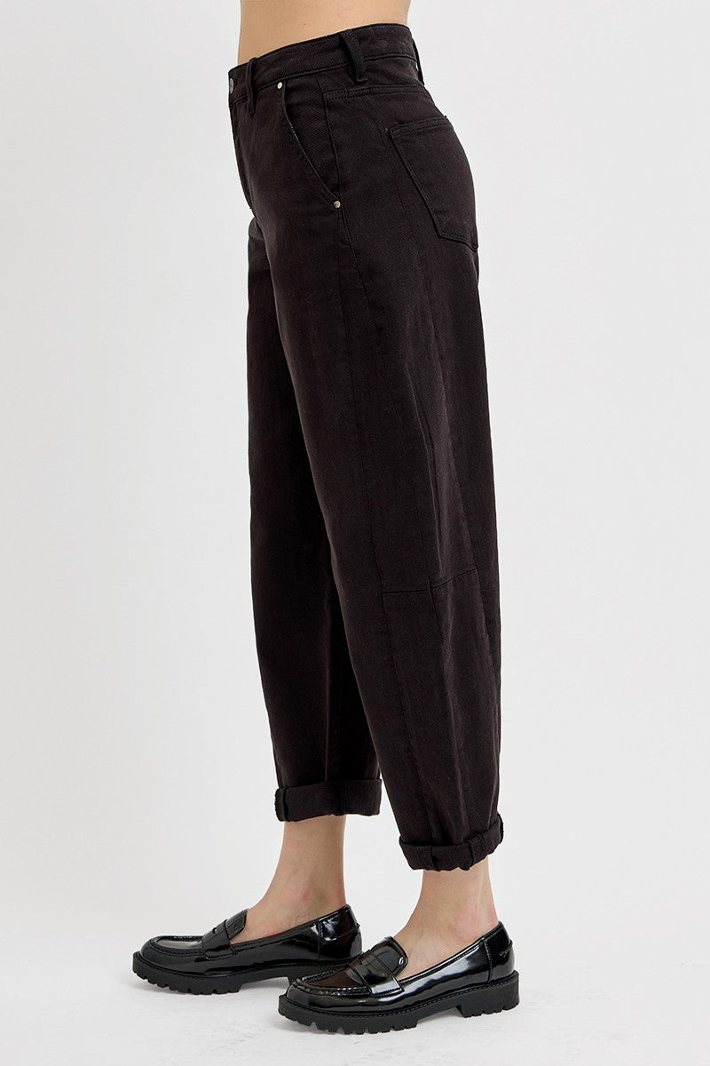 Black Barrel Jeans