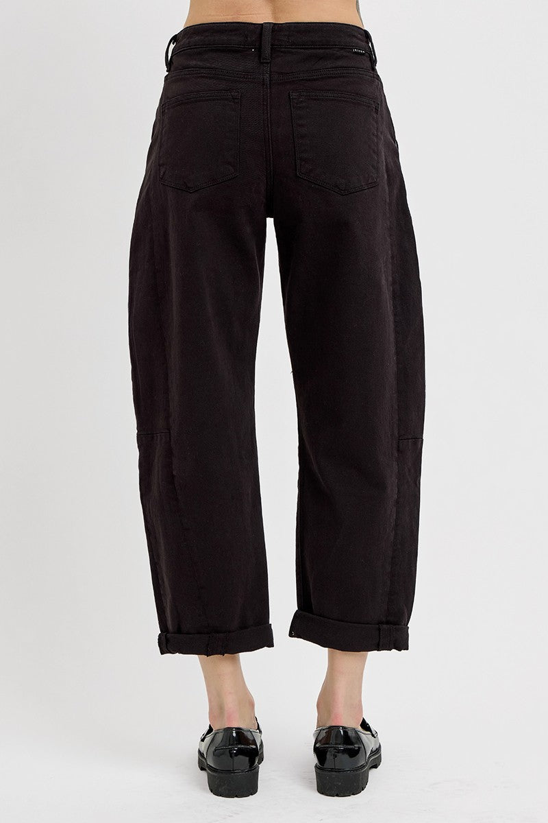 Black Barrel Jeans