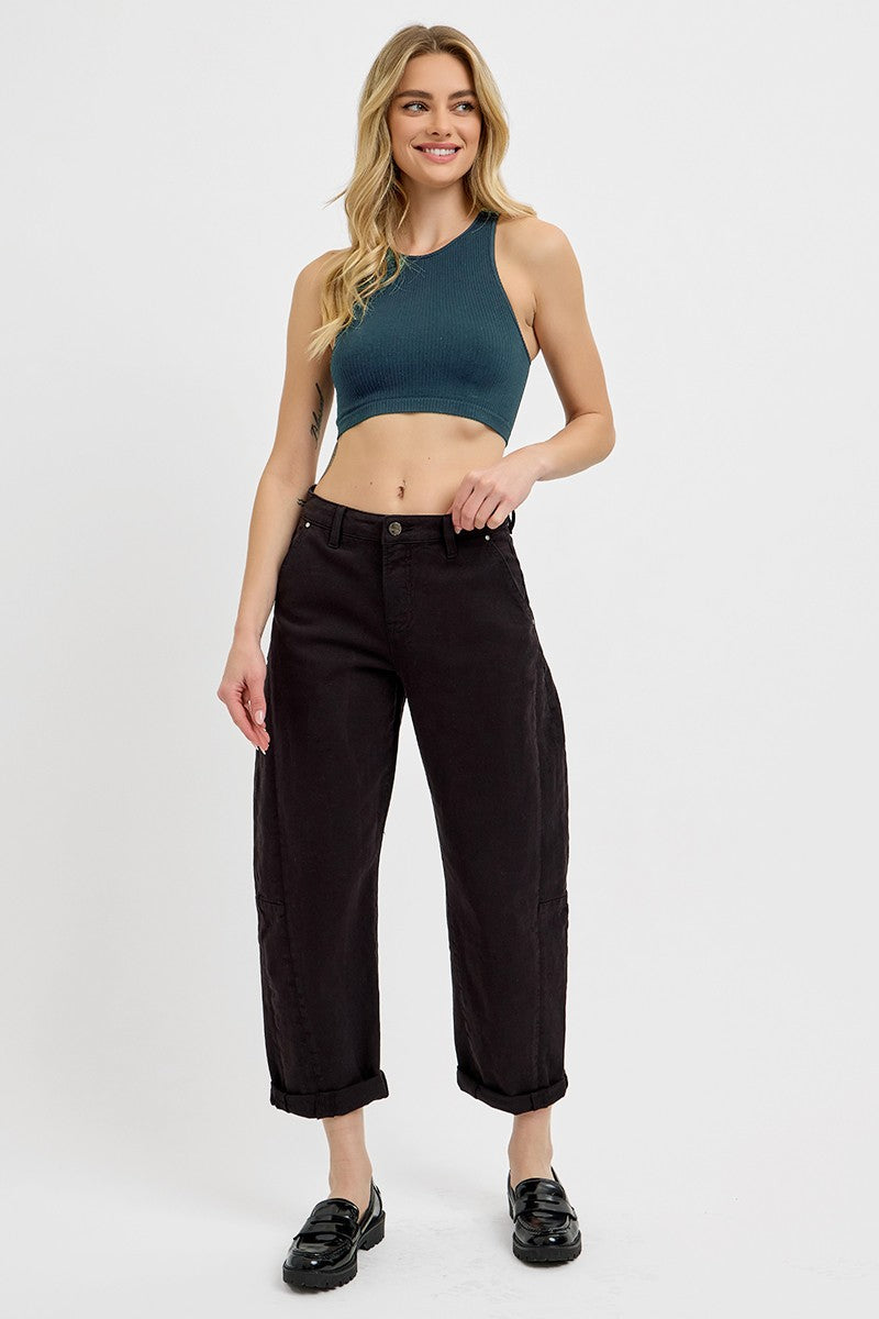 Black Barrel Jeans