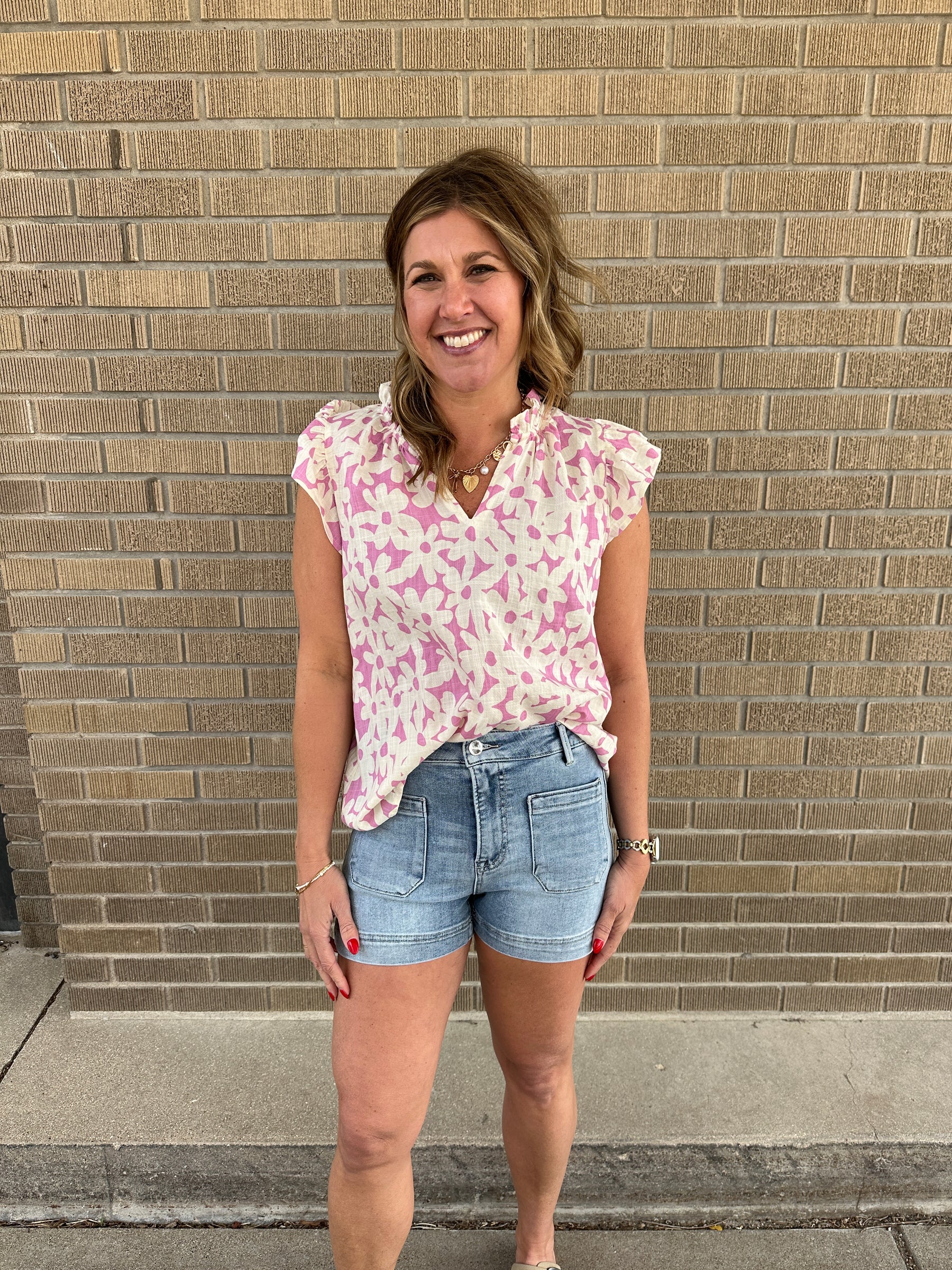 Lilac Floral Blouse