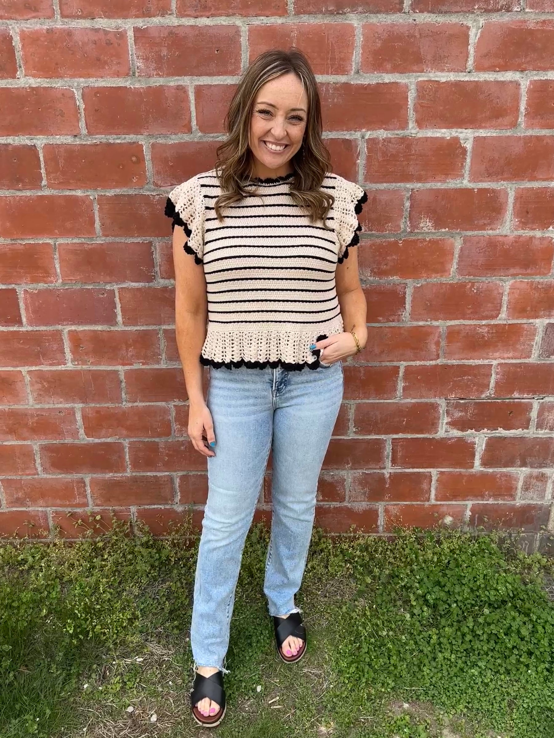 Stunning Stripe Knit Top