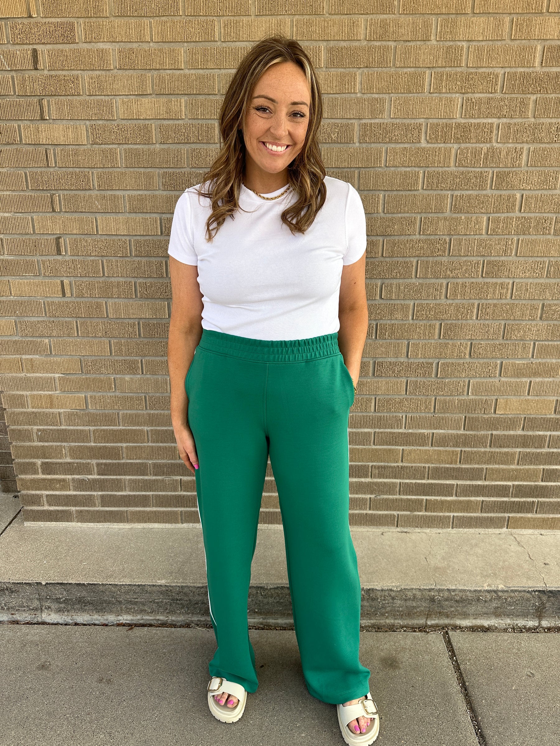 Chill Girl Modal Pants - Emerald