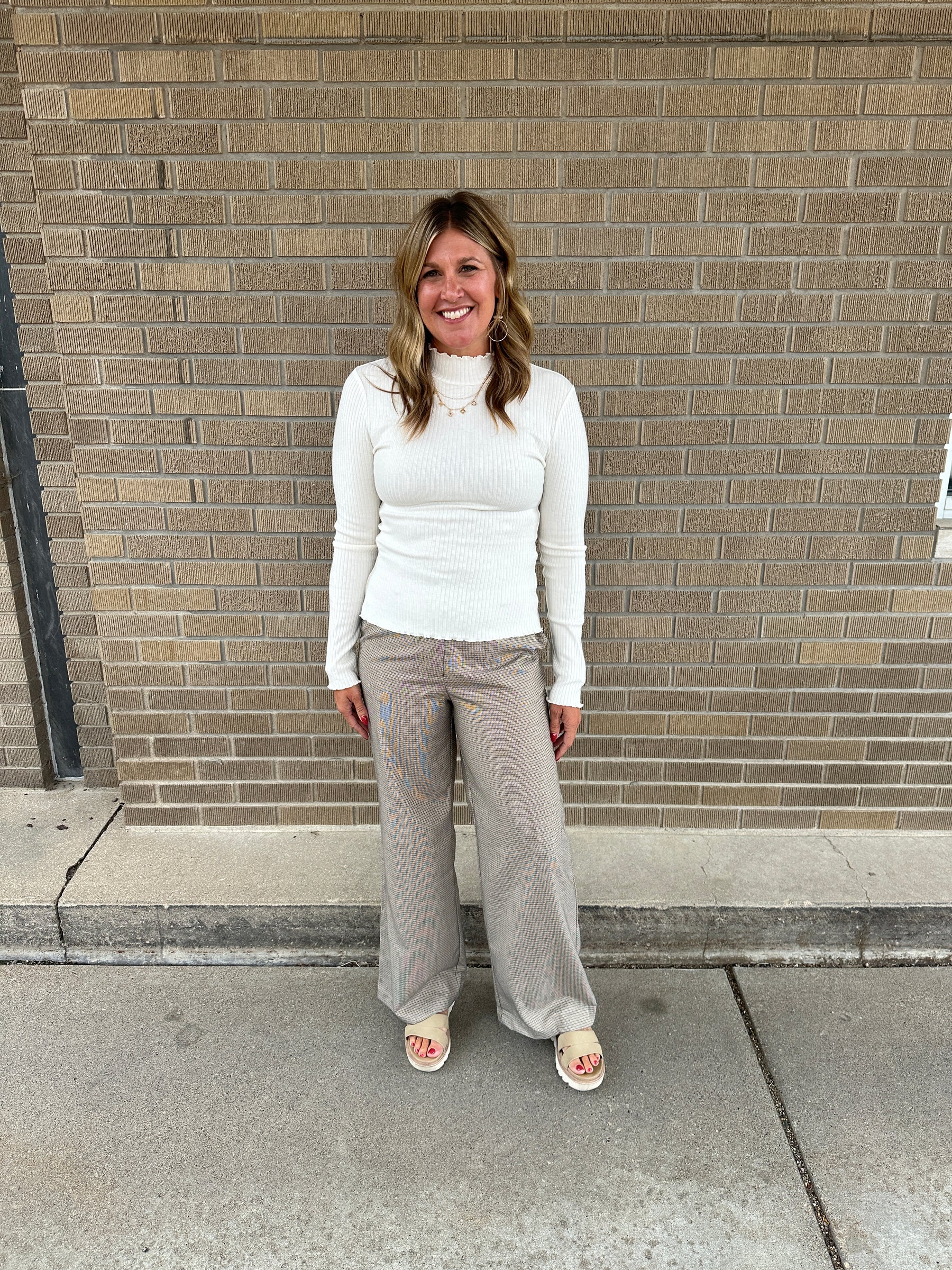 It Girl Ribbed Top - Ivory