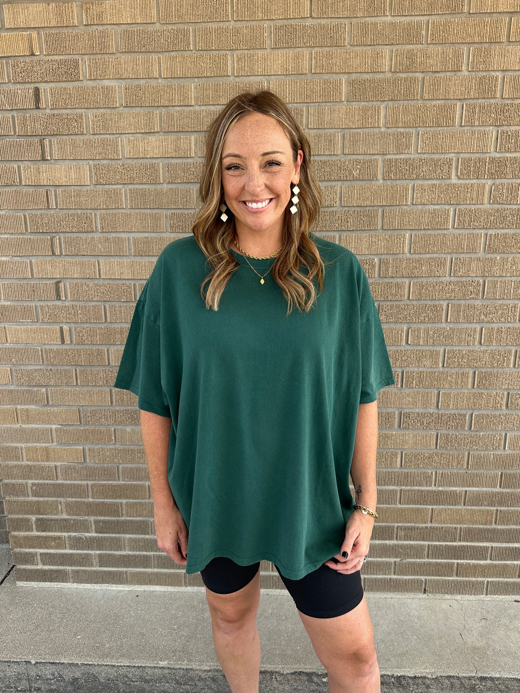 Thee Oversized Tee - Deep Green