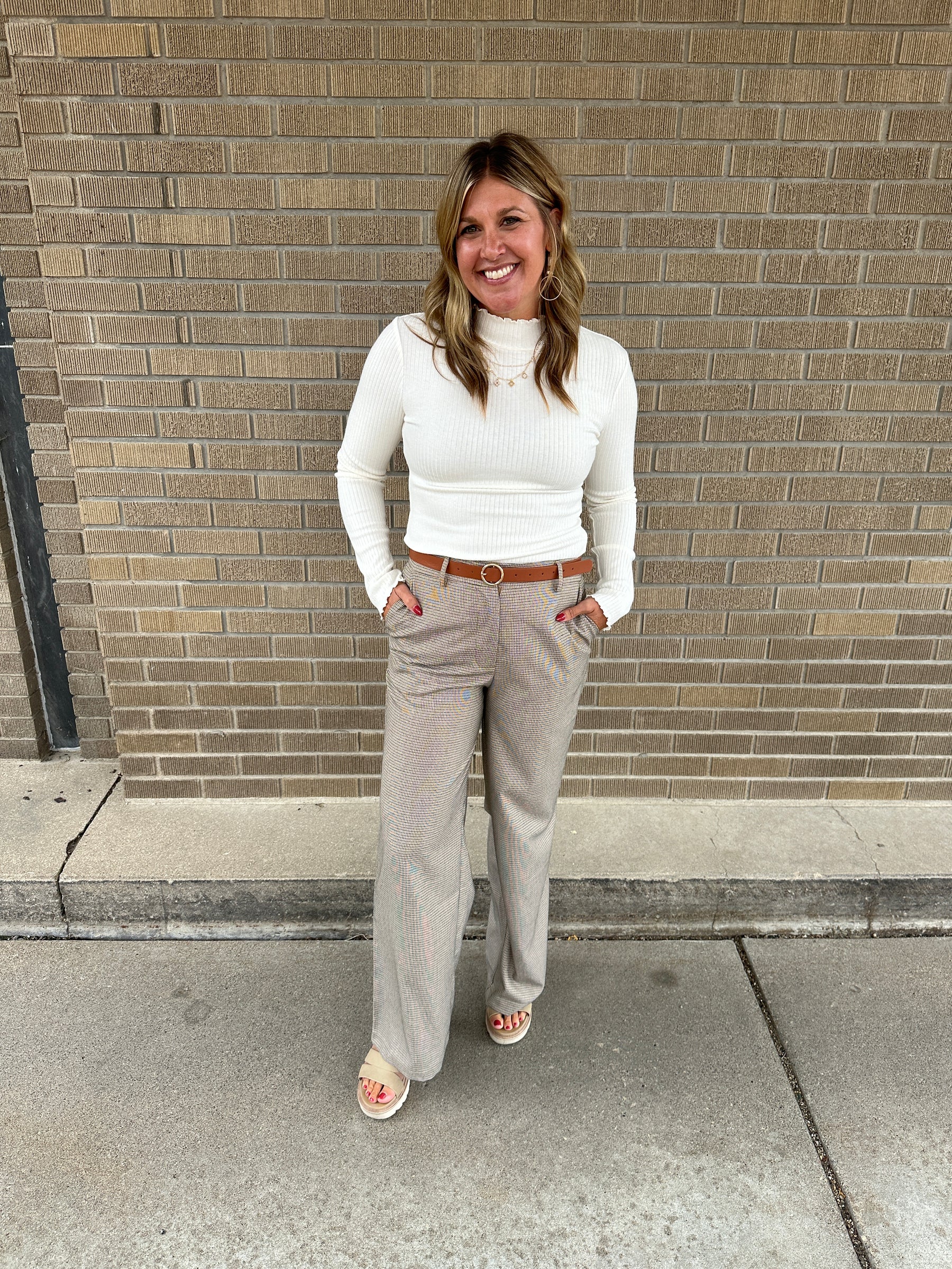 It Girl Ribbed Top - Ivory