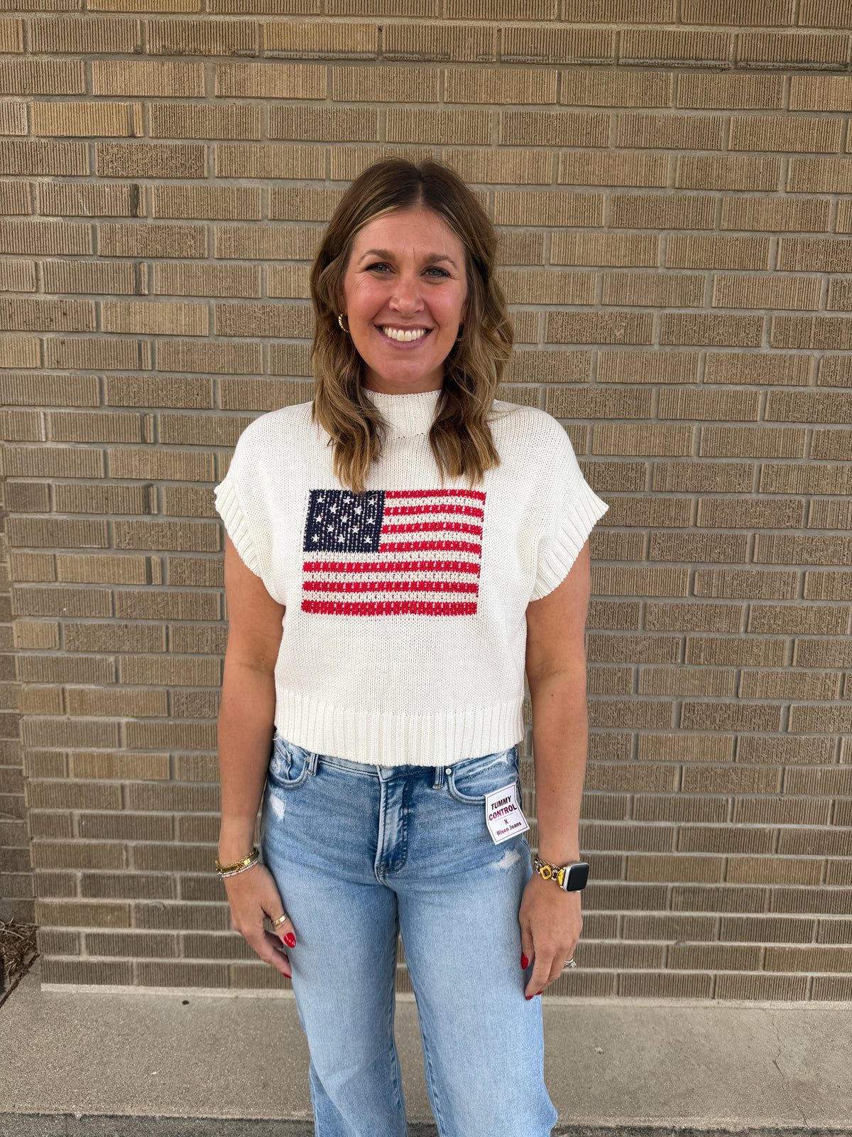 American Flag Sweater