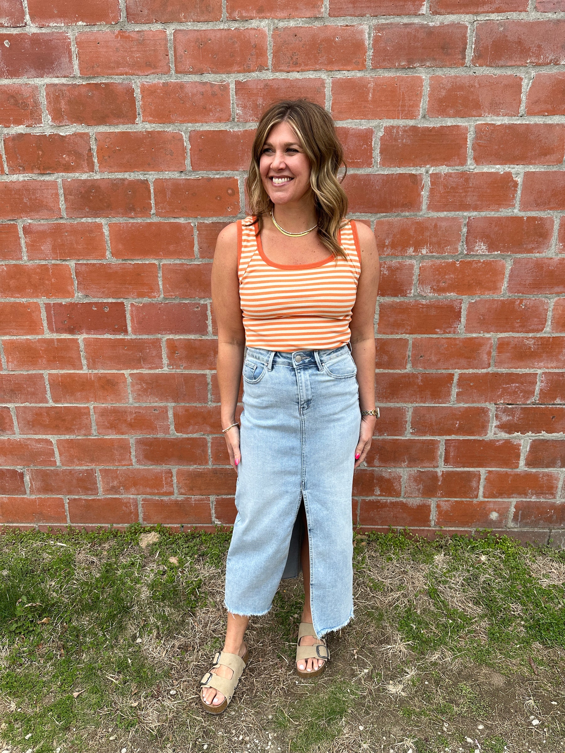 Stripe Orange Tank