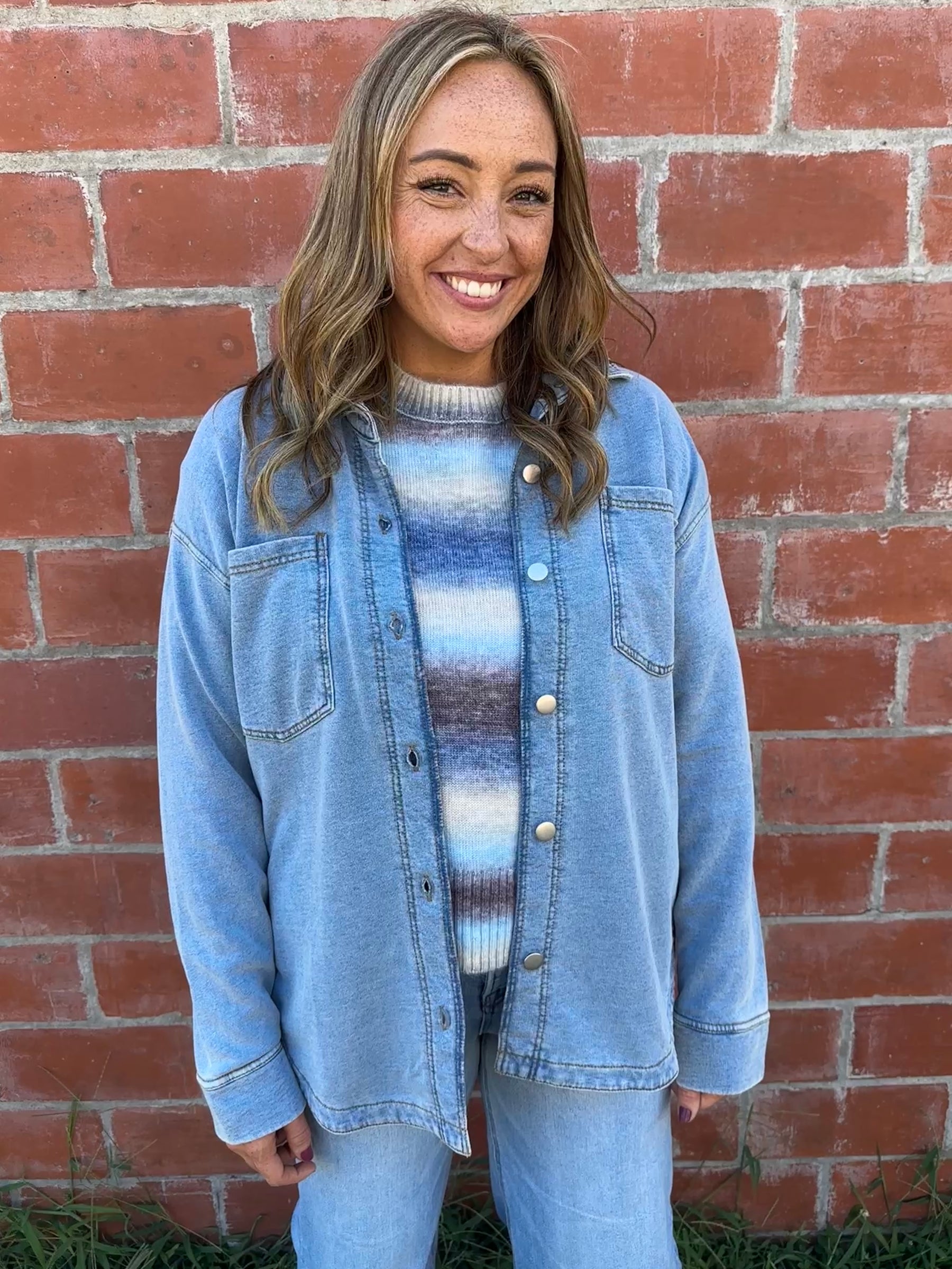 Oversized Chambray Shacket