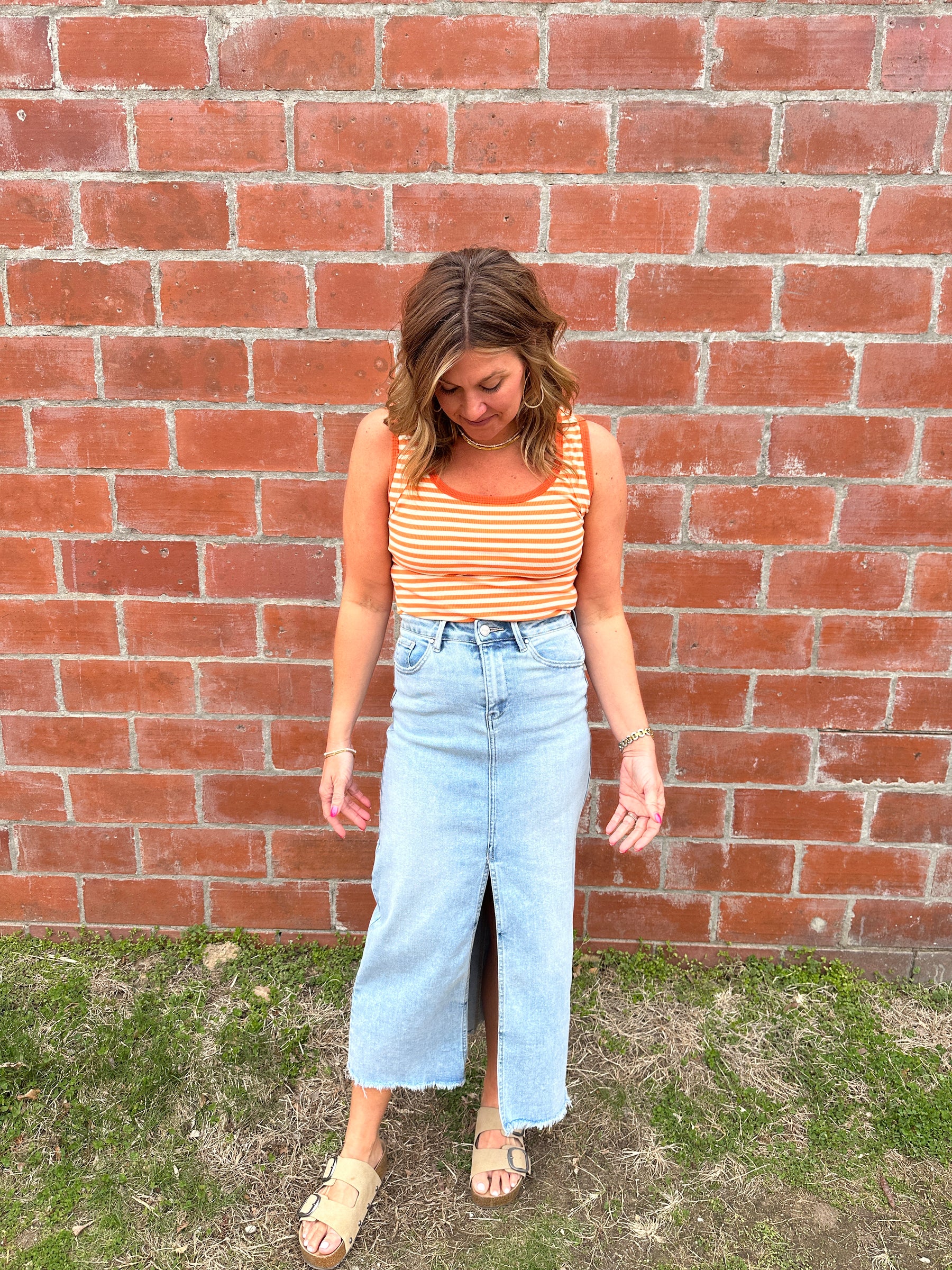 Stripe Orange Tank