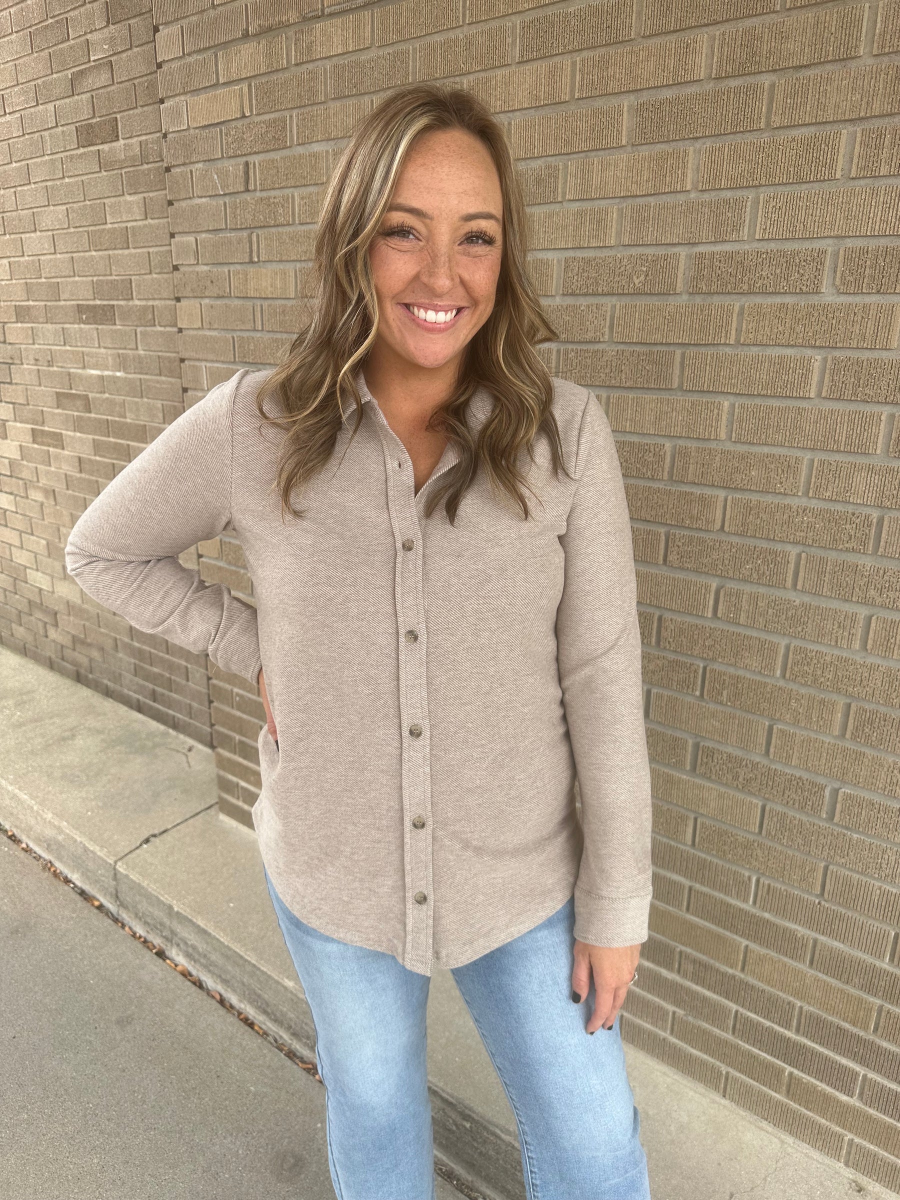 Elias Shirt - Ash Taupe