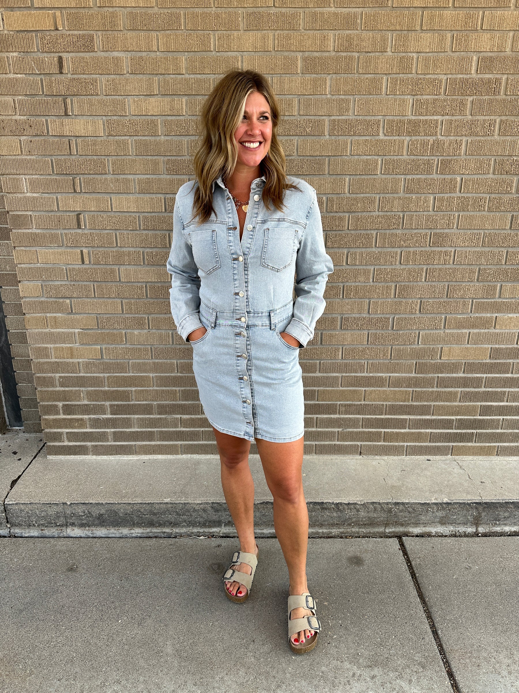 Mini Denim Dress
