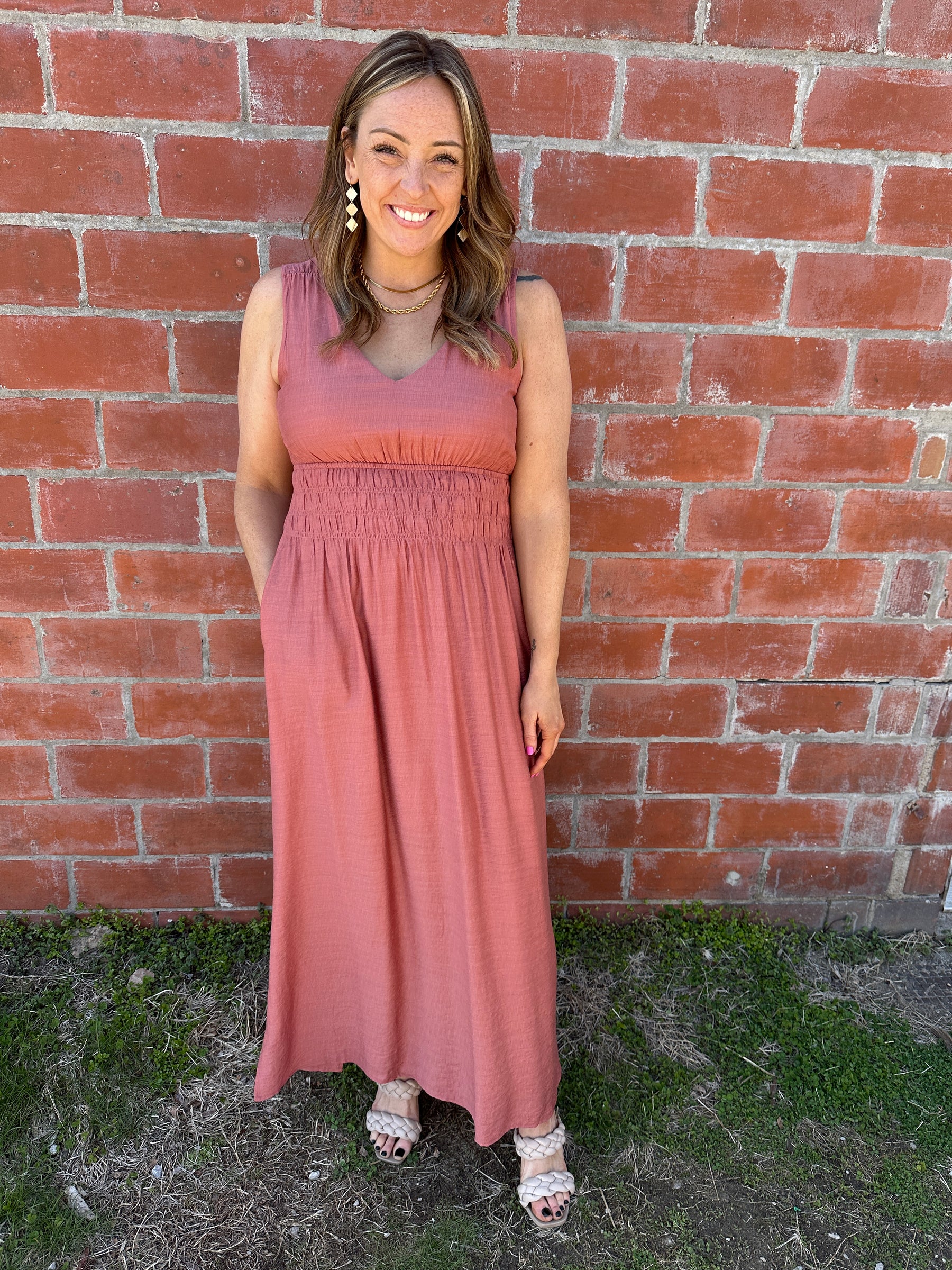 Brick Maxi Dress