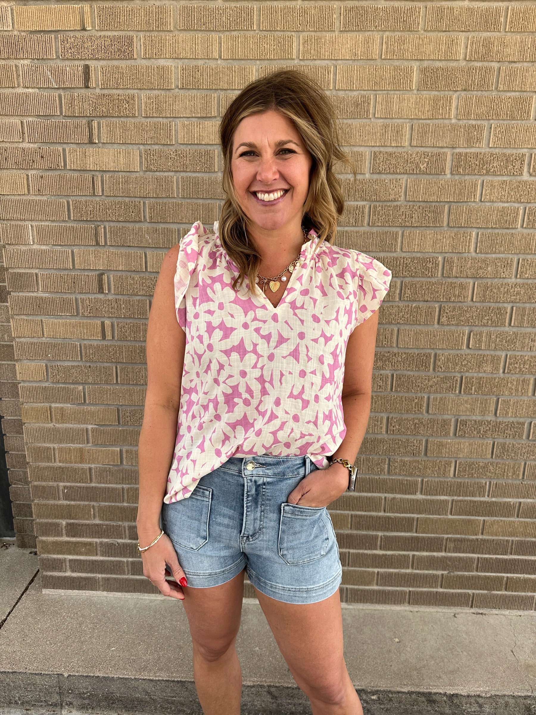 Lilac Floral Blouse