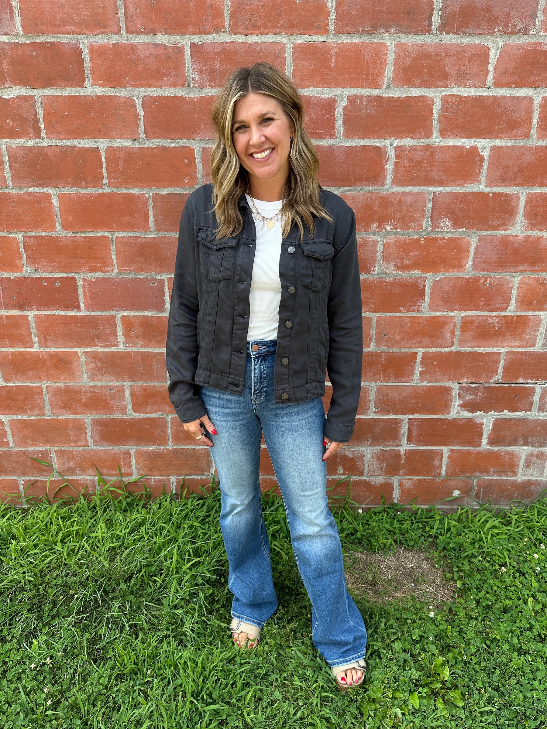 Jackie Jacket - Black Shadow
