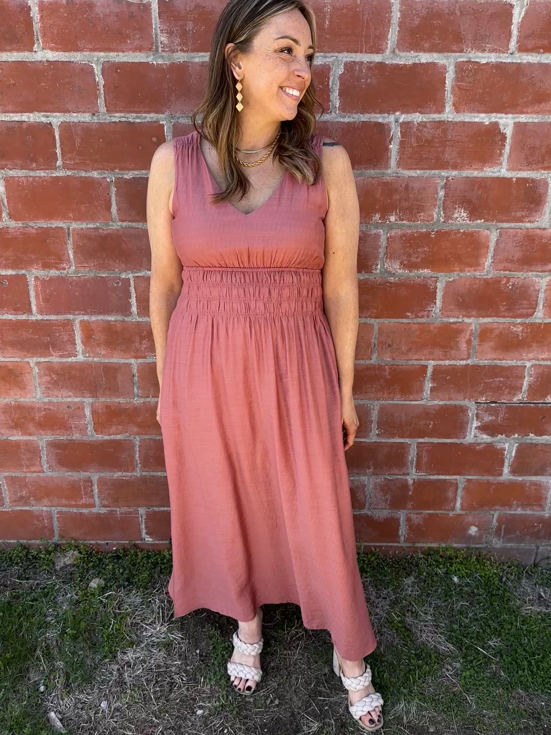 Brick Maxi Dress