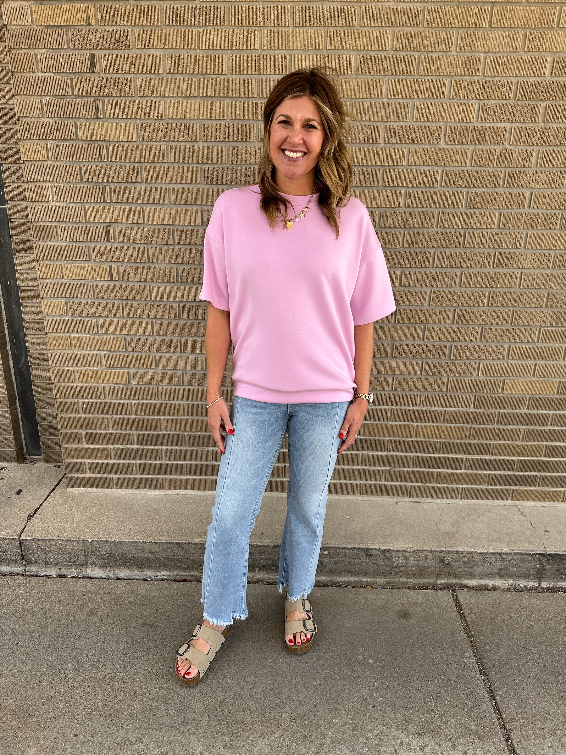 Buttery Soft Modal Tee - Pink