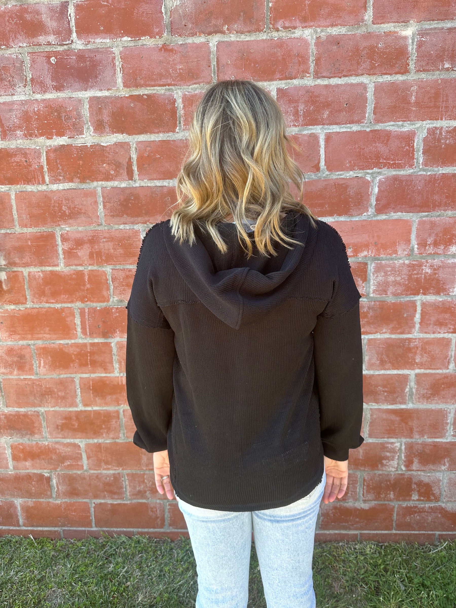 Knit Hoodie Sweater