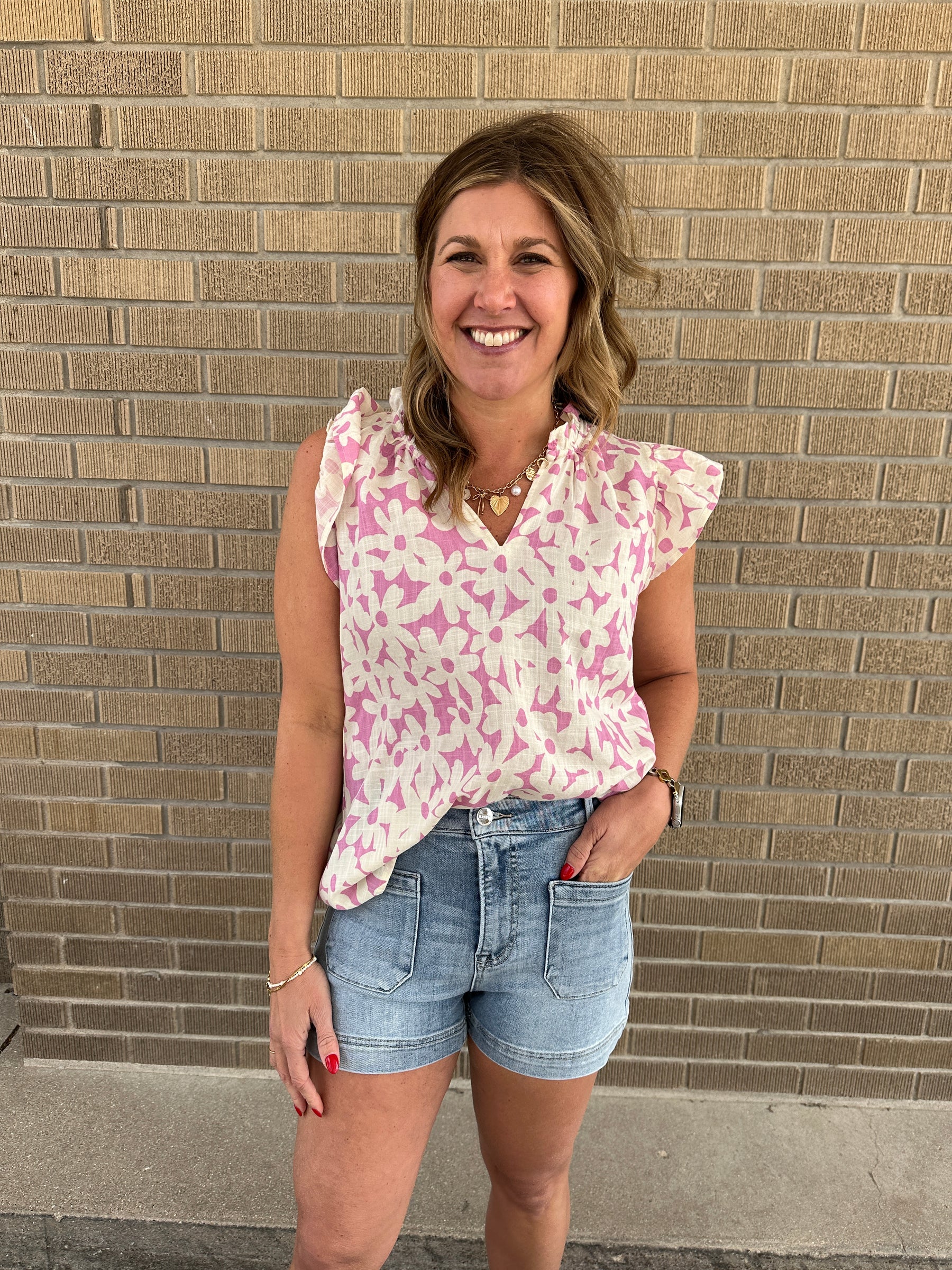 Lilac Floral Blouse