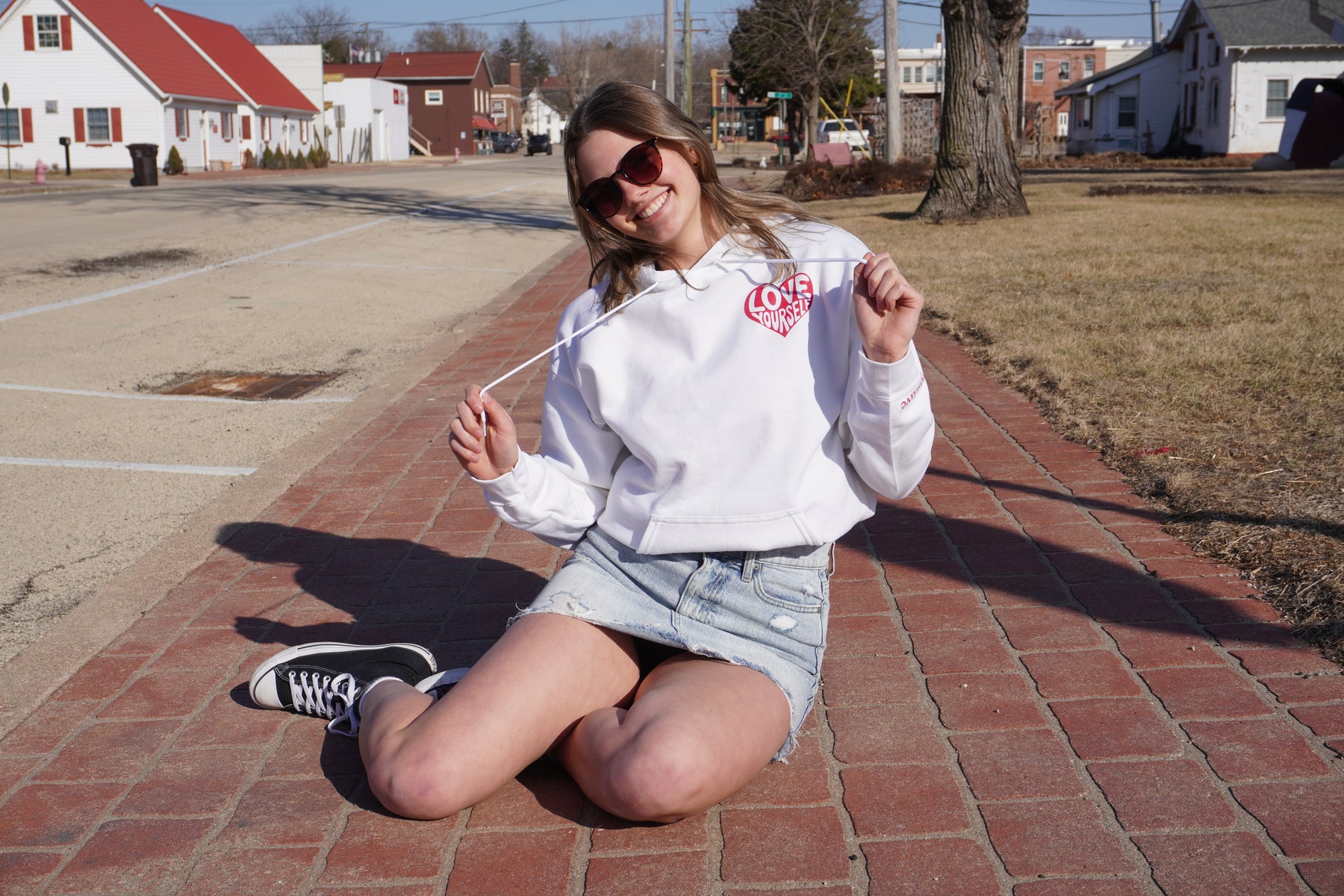 Love Yourself Hoodie - White
