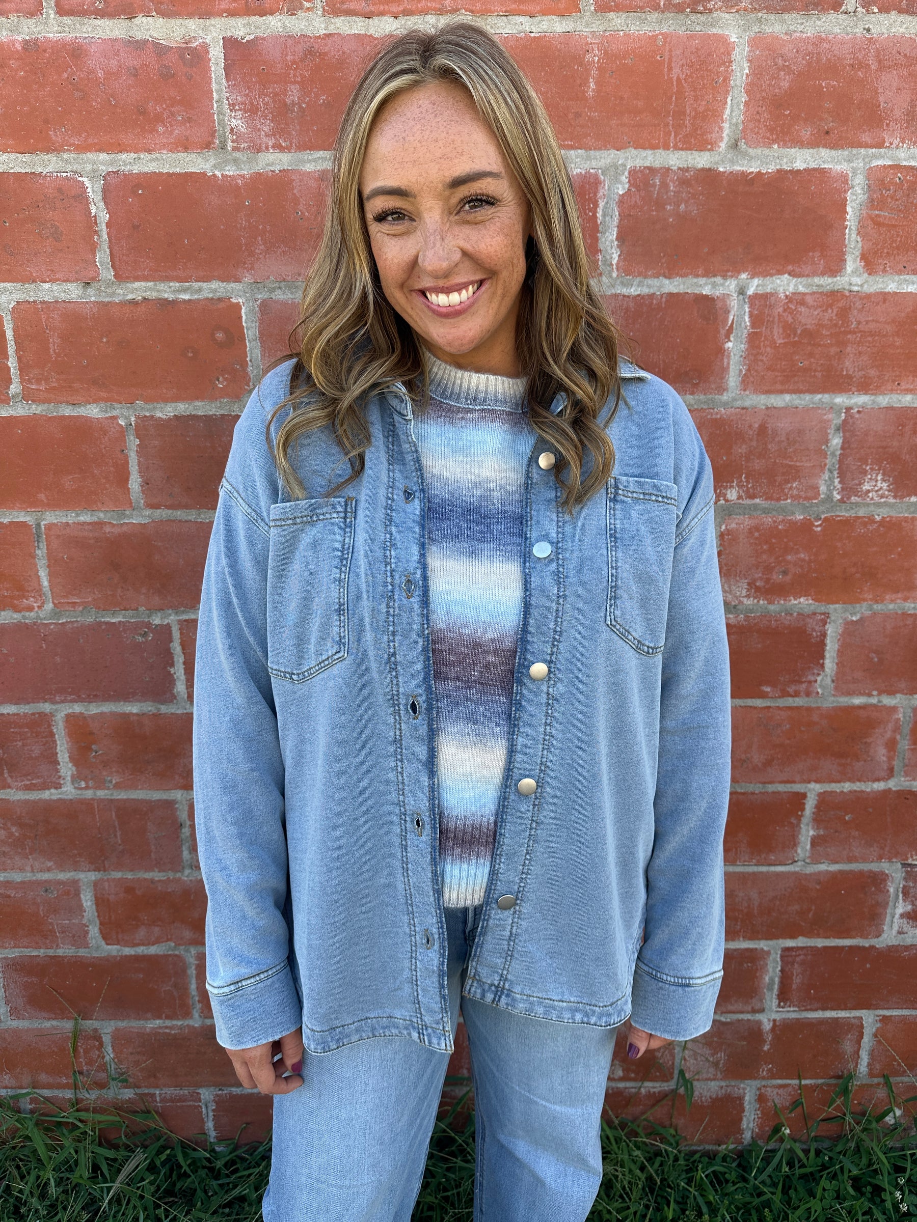 Oversized Chambray Shacket