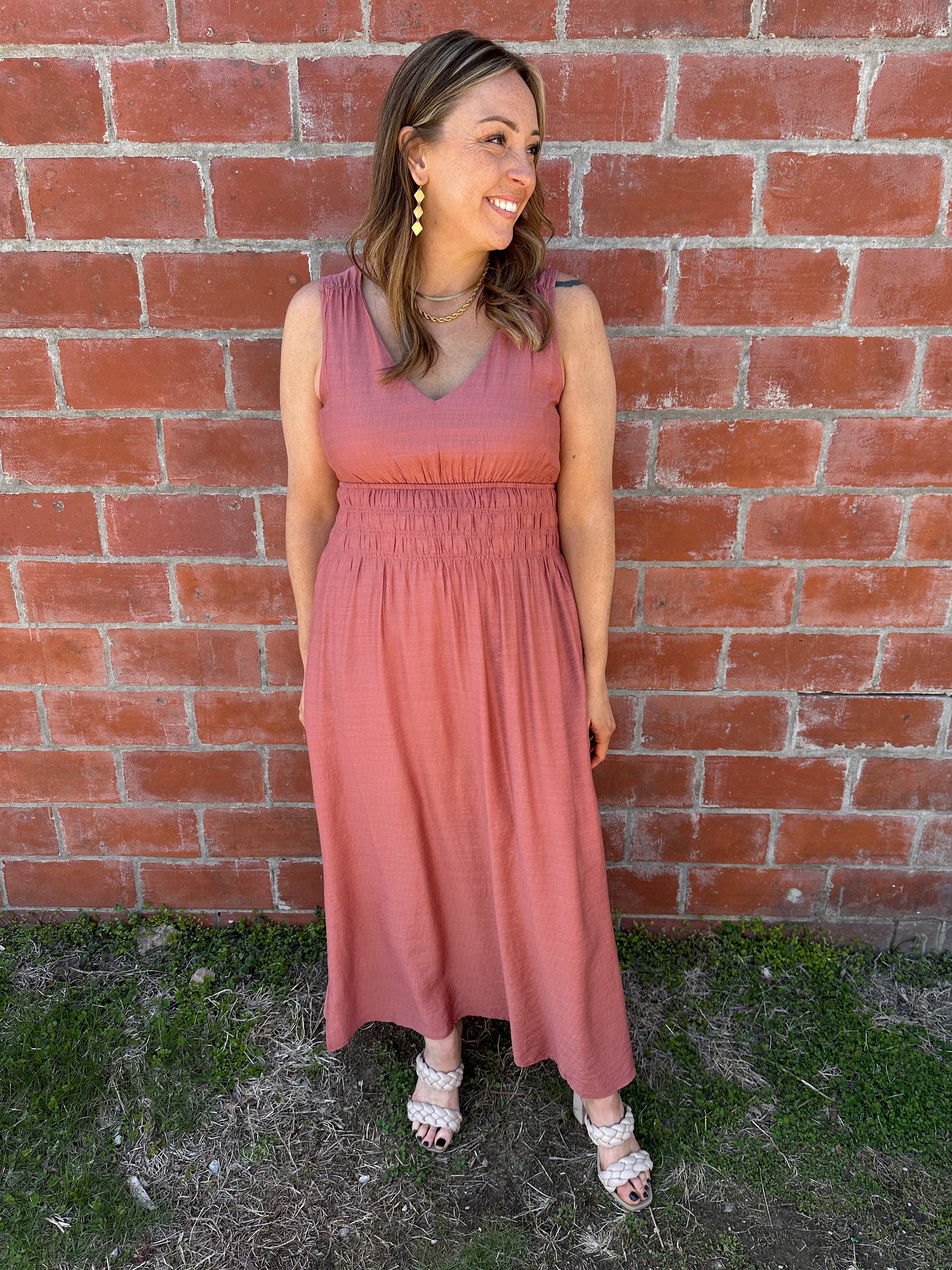 Brick Maxi Dress