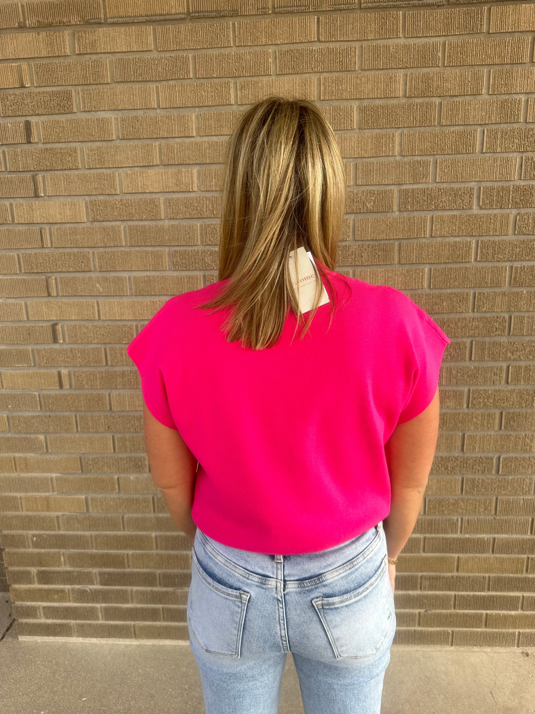 Hot Pink Sweater Top
