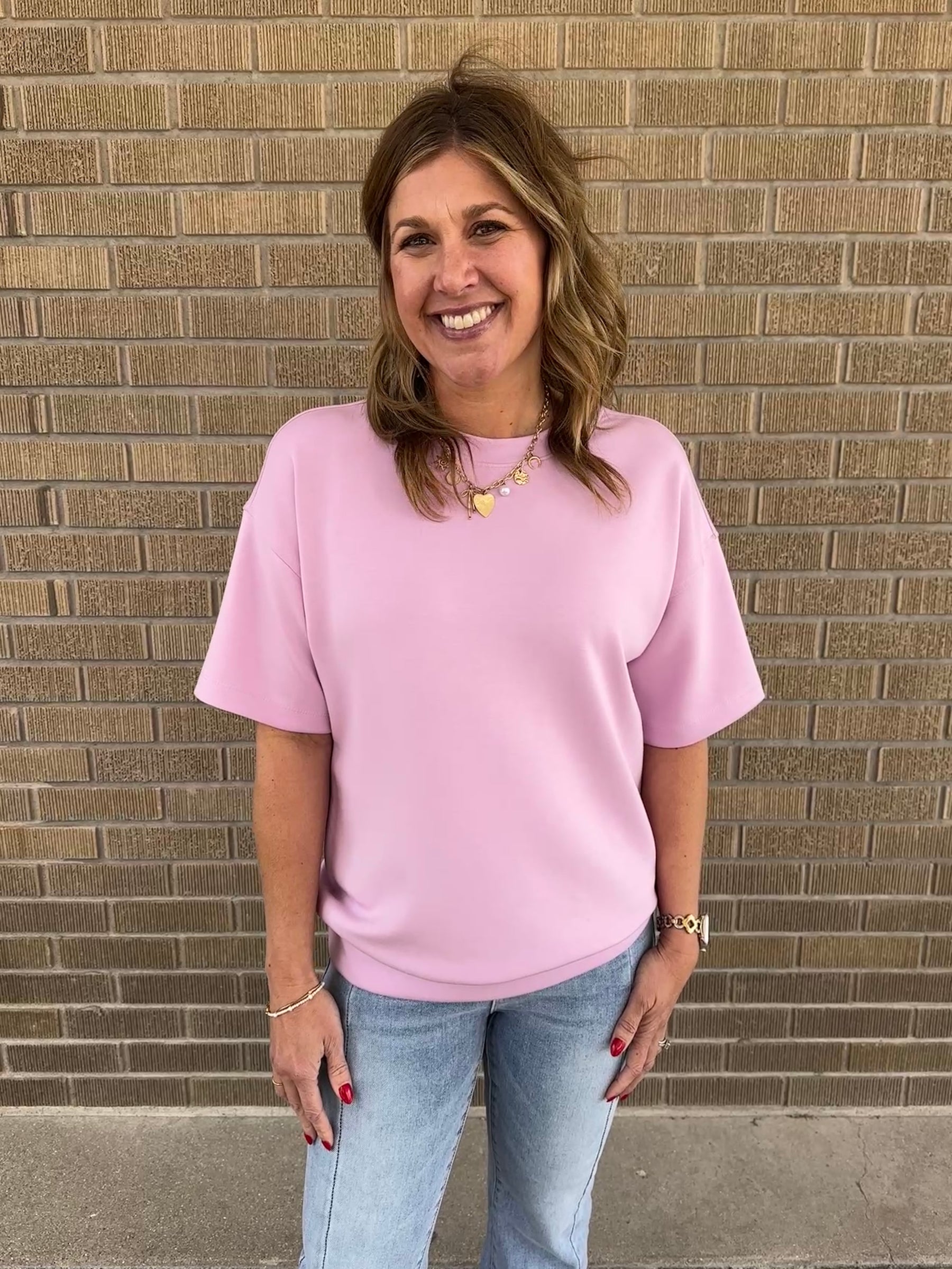 Buttery Soft Modal Tee - Pink