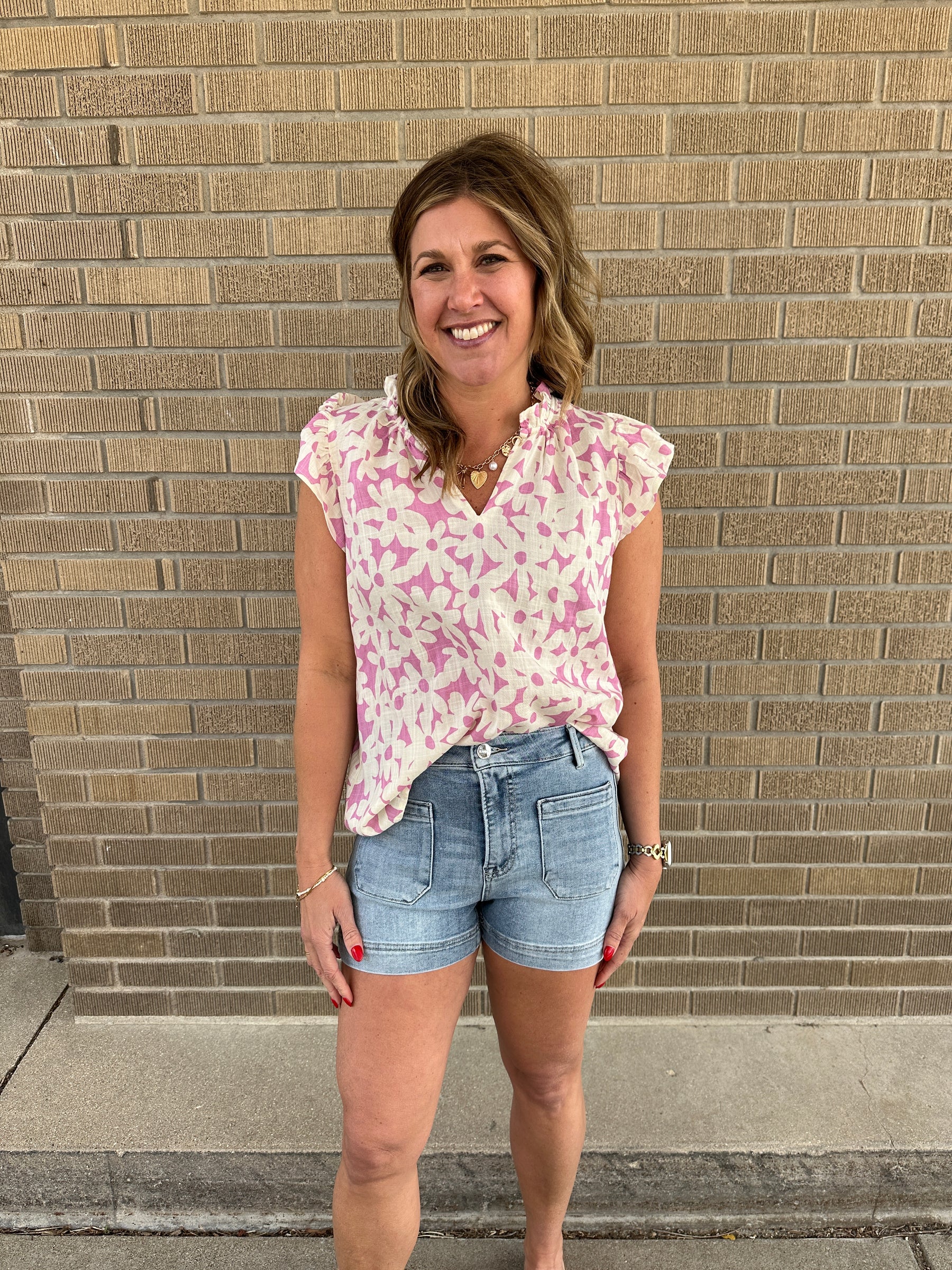 Lilac Floral Blouse