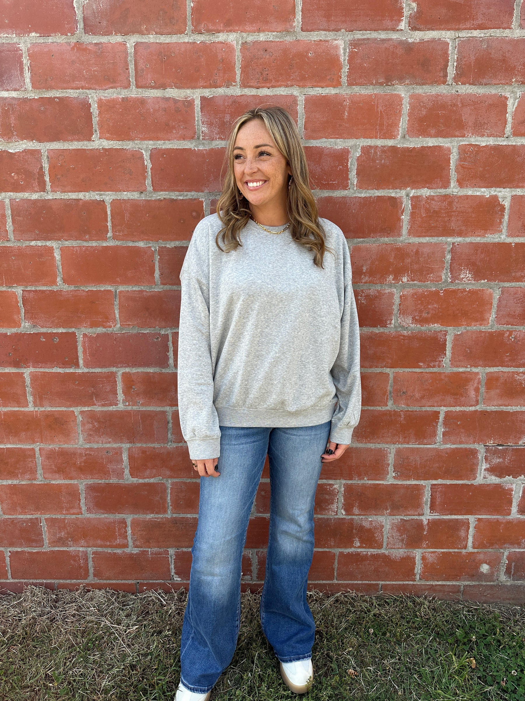 Oversized Lounge Crewneck - Gray