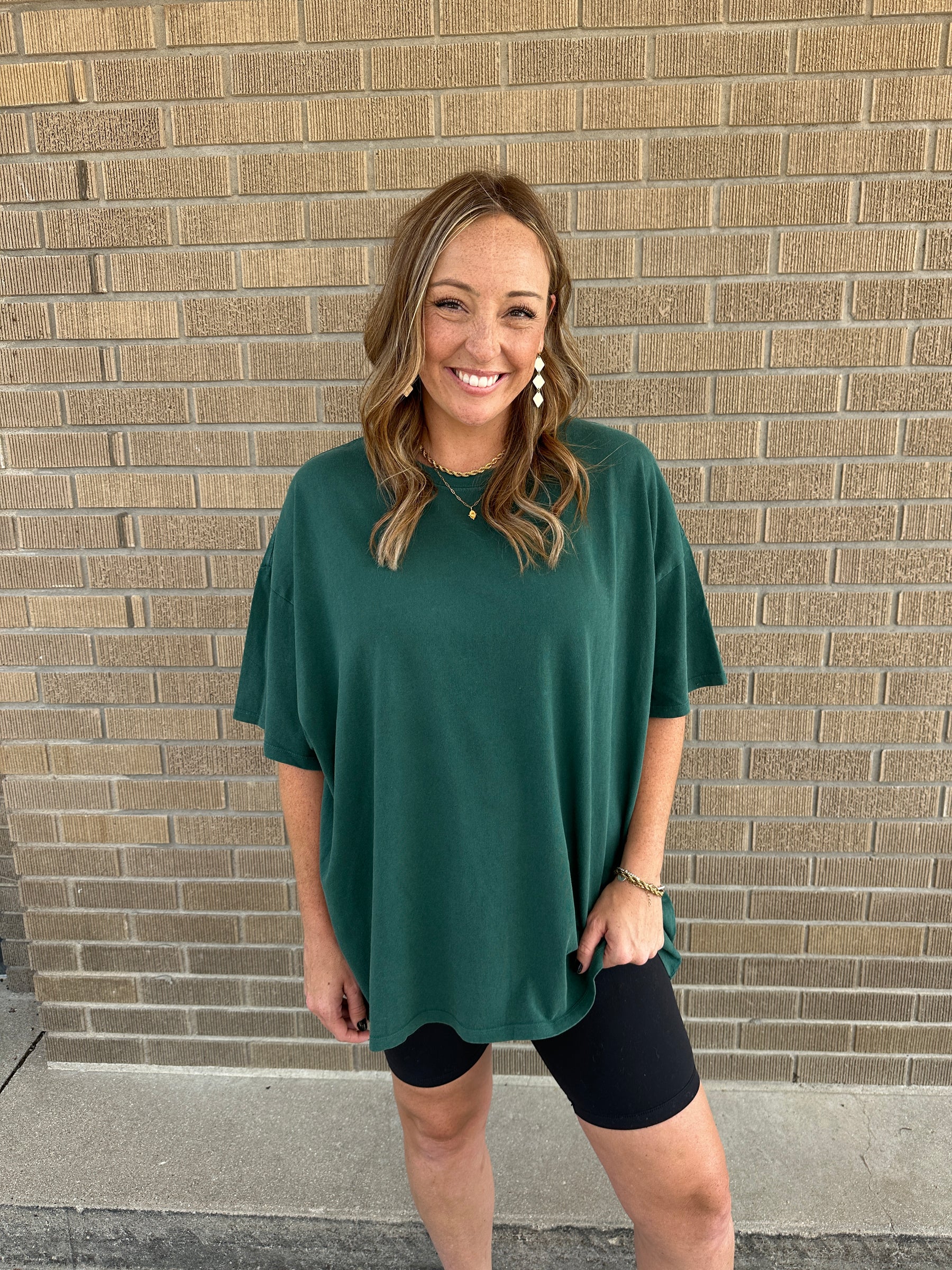 Thee Oversized Tee - Deep Green