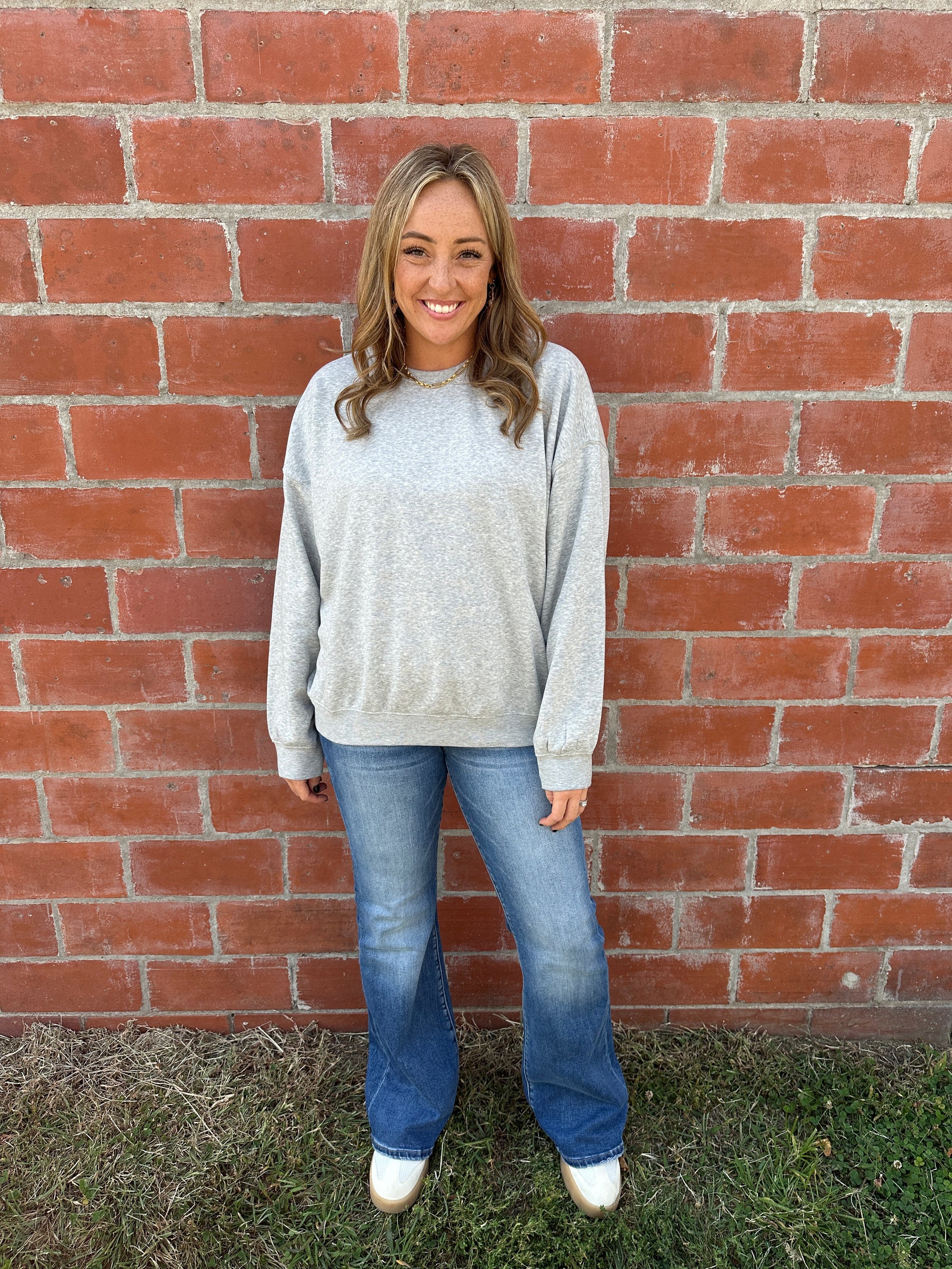 Oversized Lounge Crewneck - Gray