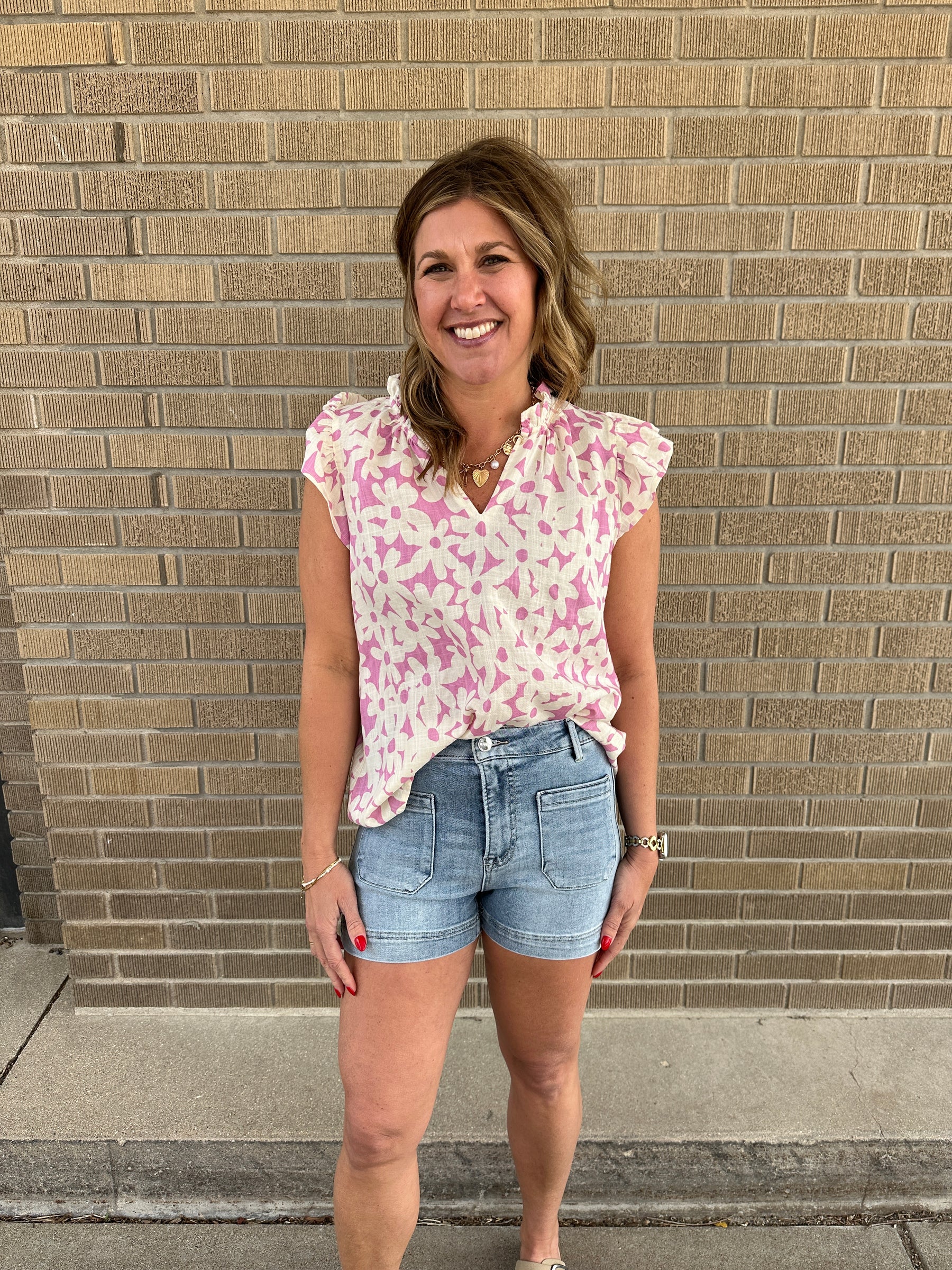 Lilac Floral Blouse