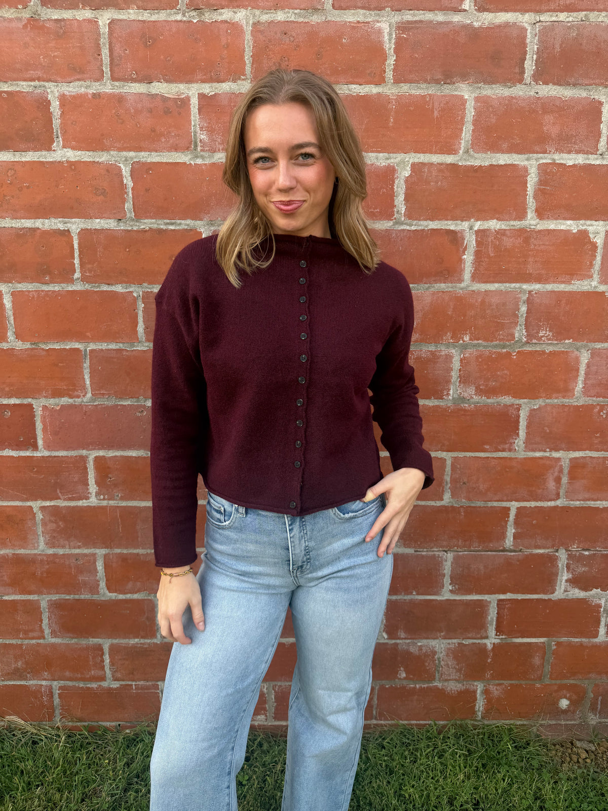 Oxblood Cardi