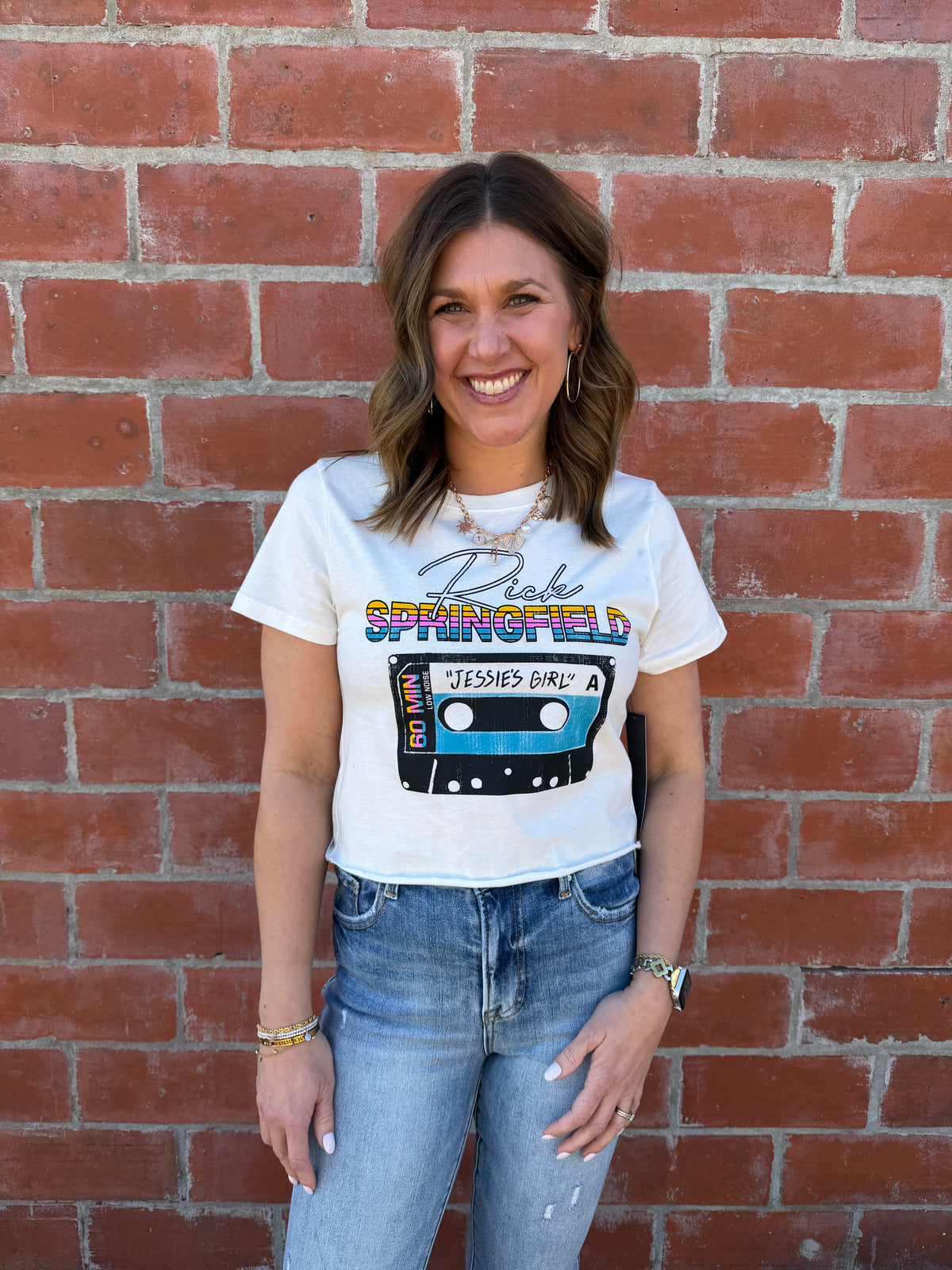 Rick Springfield Graphic Crop Tee
