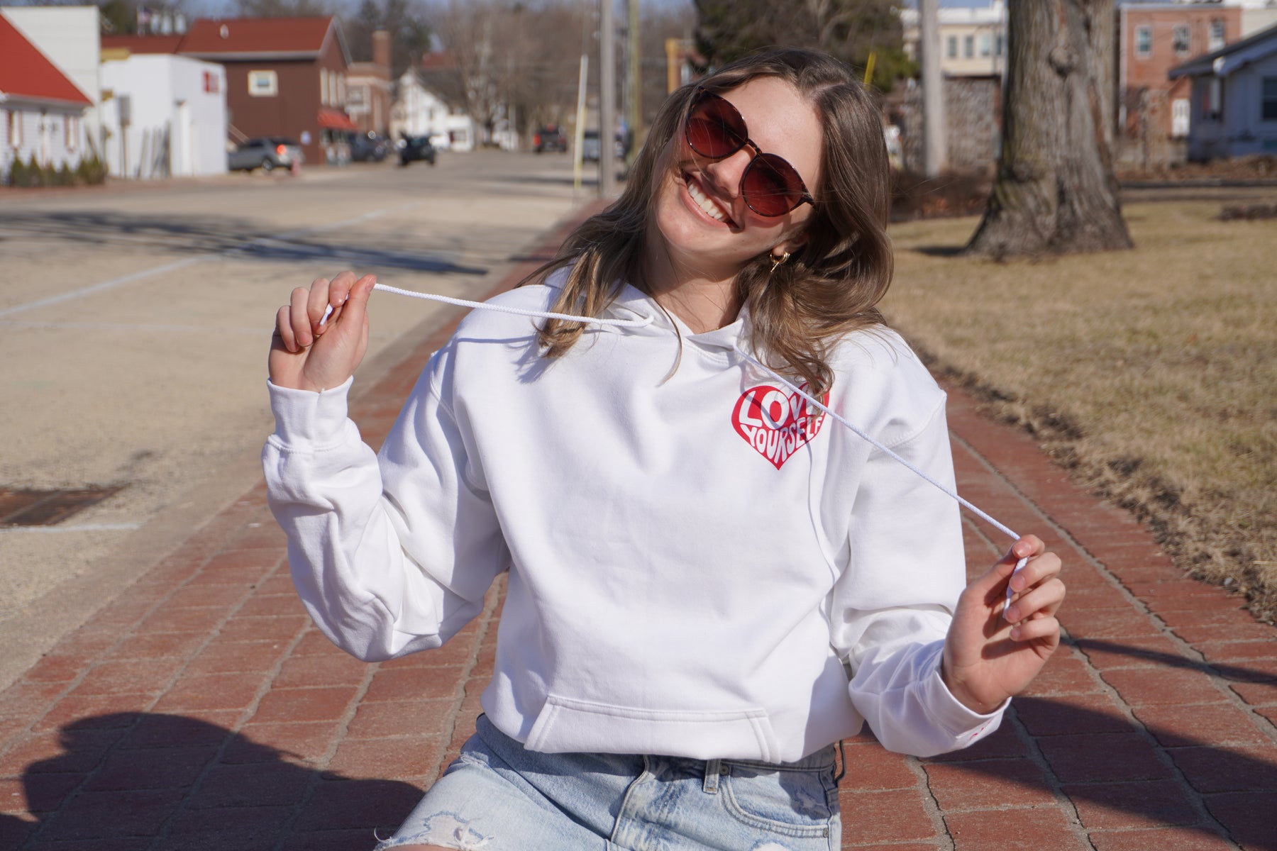 Love Yourself Hoodie - White